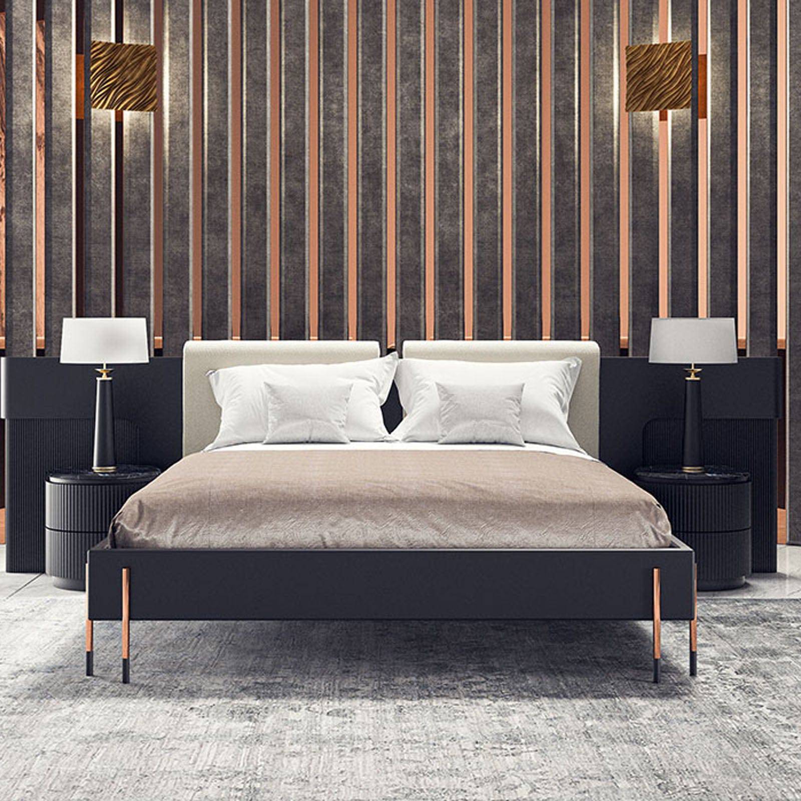 Dali King Size Bedstead  Dali-Bed -  Bedsteads | سرير بحجم كينج دالي - ebarza Furniture UAE | Shop Modern Furniture in Abu Dhabi & Dubai - مفروشات ايبازرا في الامارات | تسوق اثاث عصري وديكورات مميزة في دبي وابوظبي