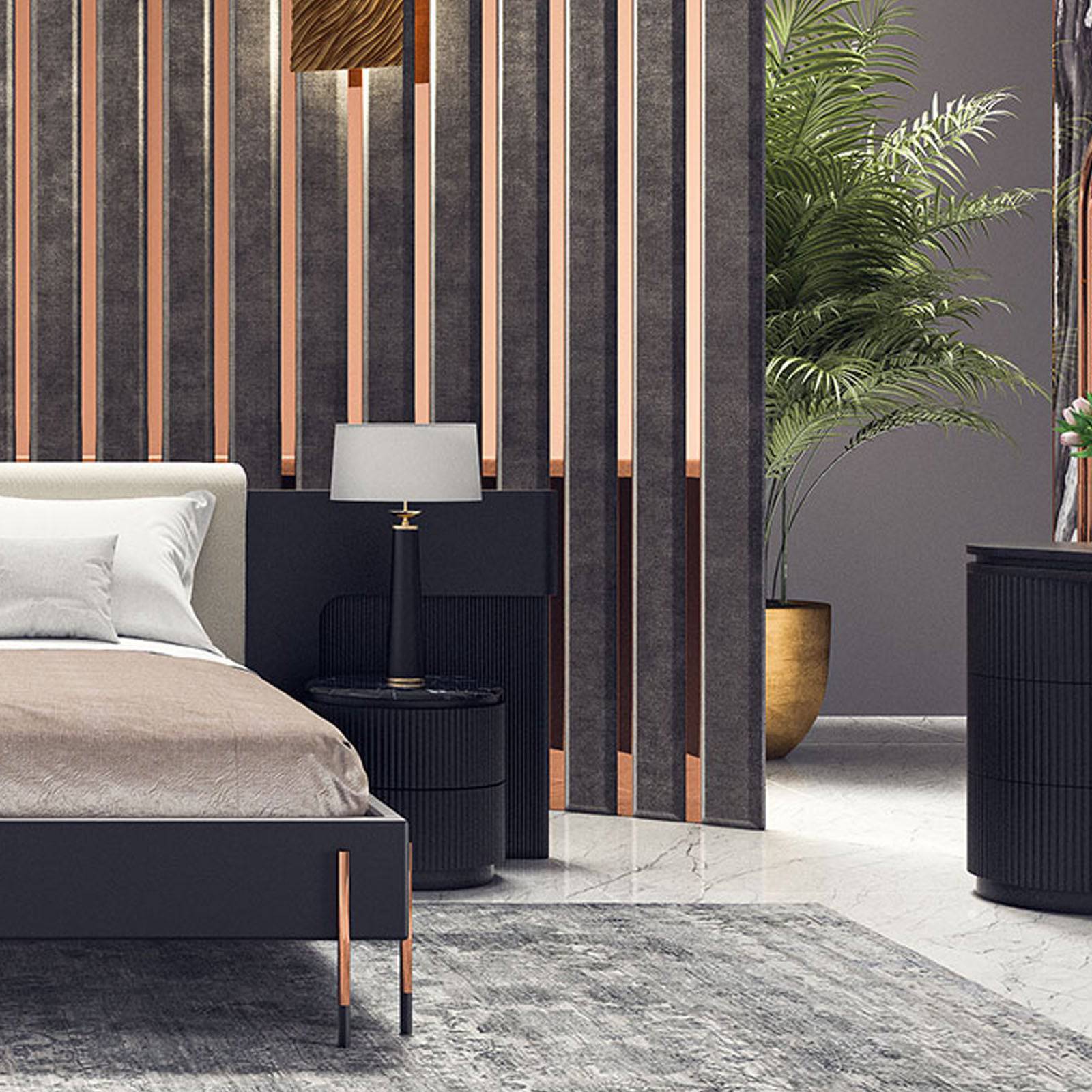 Dali King Size Bedstead  Dali-Bed -  Bedsteads | سرير بحجم كينج دالي - ebarza Furniture UAE | Shop Modern Furniture in Abu Dhabi & Dubai - مفروشات ايبازرا في الامارات | تسوق اثاث عصري وديكورات مميزة في دبي وابوظبي