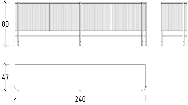 Dali Sideboard with Marble Top Dali-Side -  Sideboards - ebarza Furniture UAE | Shop Modern Furniture in Abu Dhabi & Dubai - مفروشات ايبازرا في الامارات | تسوق اثاث عصري وديكورات مميزة في دبي وابوظبي