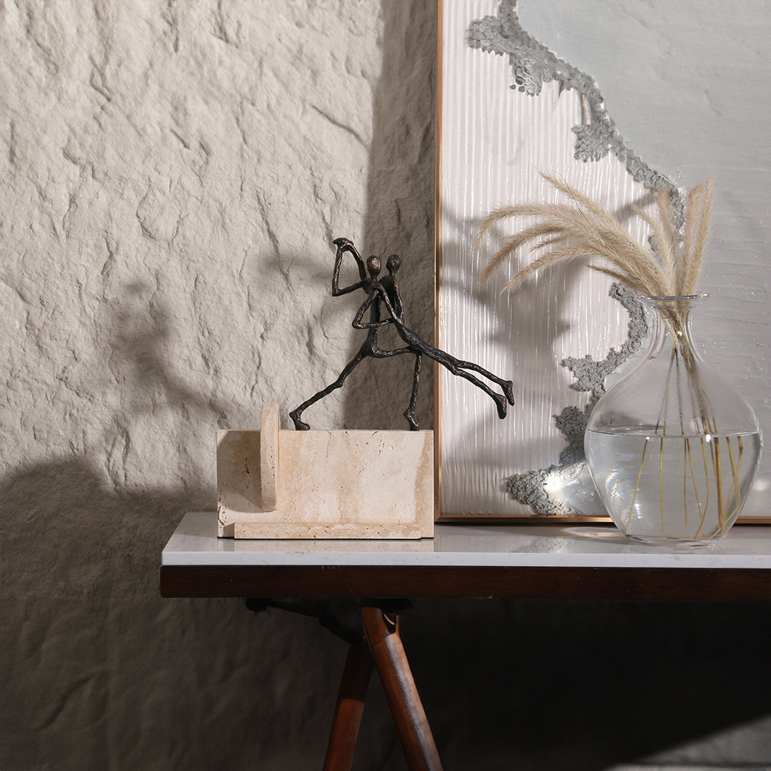 Dancing Lover KA3070 BEACON home decor figurine of a dancing figure with flowing attire and joyful pose.