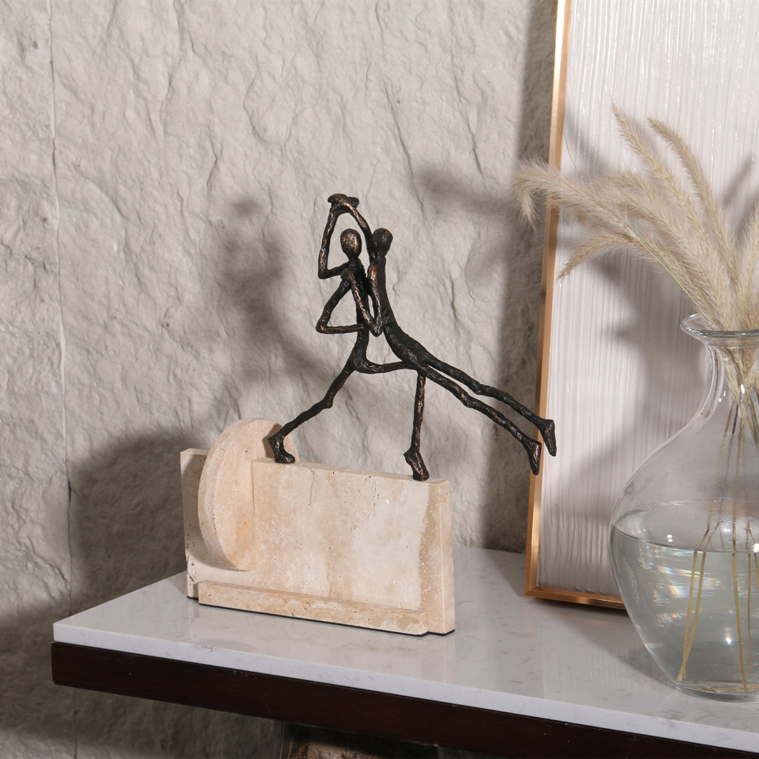Dancing Lover KA3070 home decor figurine by BEACON, featuring a graceful dancer in flowing attire with intricate details.