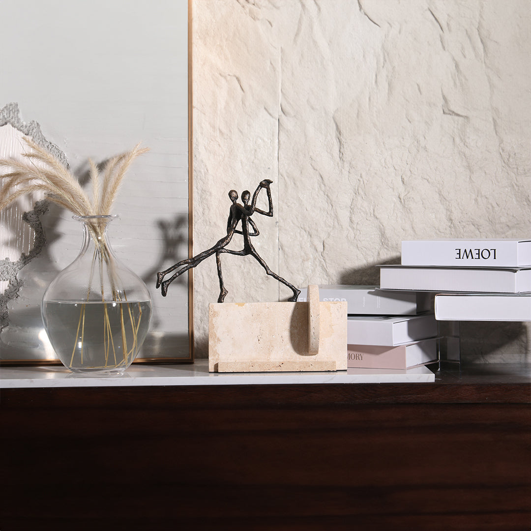 Dancing Lover KA3070 home decor figurine by BEACON, featuring a graceful figure in a dancing pose, decorative sculpture.