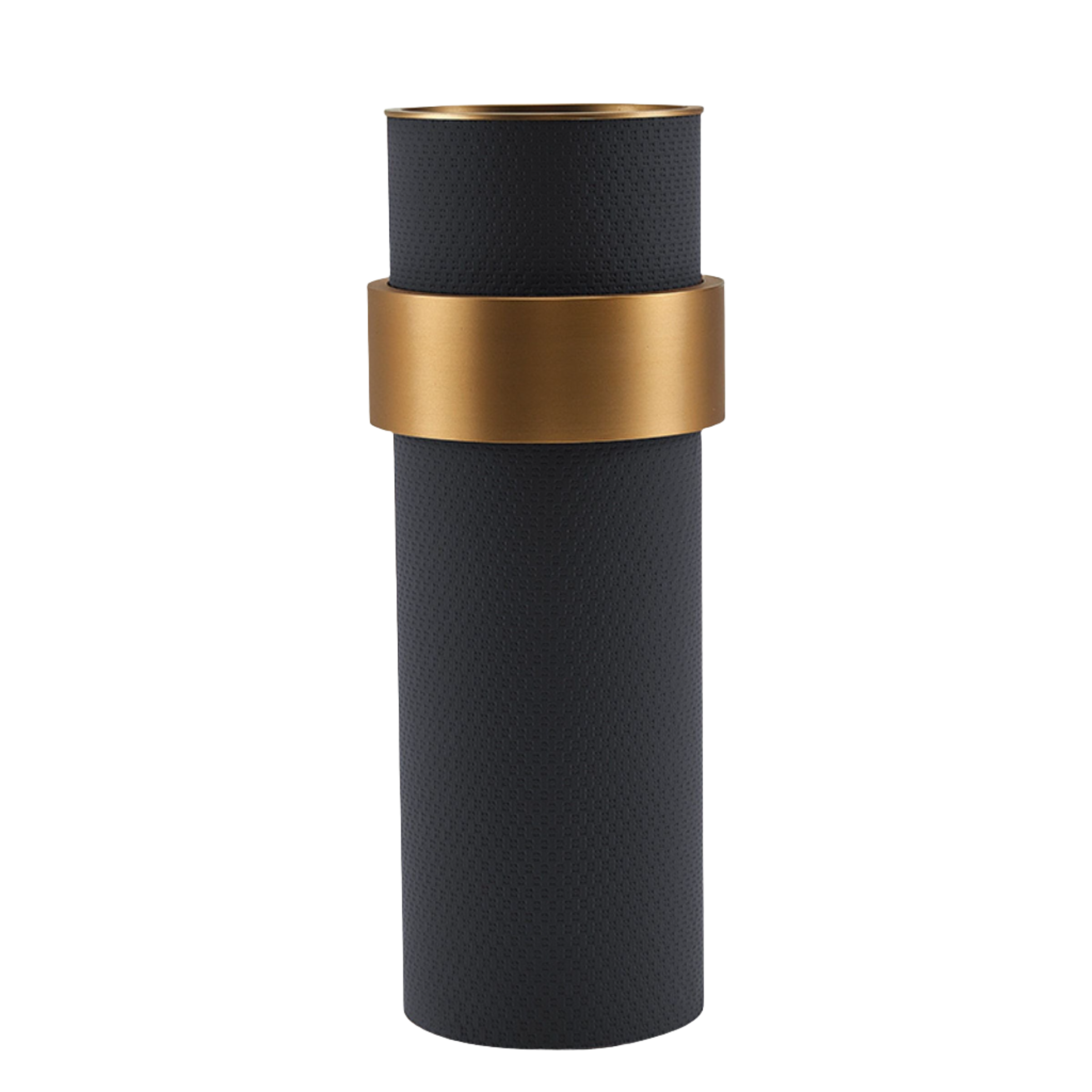 Dark grey Anqitu flower vase by Beacon, featuring a sleek, modern design with floral patterns, perfect for contemporary home decor.