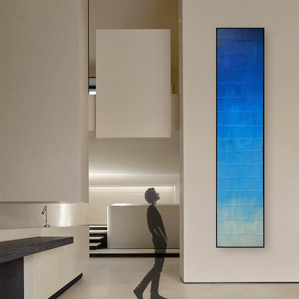 Daybreak Hand Painted Art Painting  SOASAMPLE002-A--280x60cm -  Paintings - ebarza Furniture UAE | Shop Modern Furniture in Abu Dhabi & Dubai - مفروشات ايبازرا في الامارات | تسوق اثاث عصري وديكورات مميزة في دبي وابوظبي