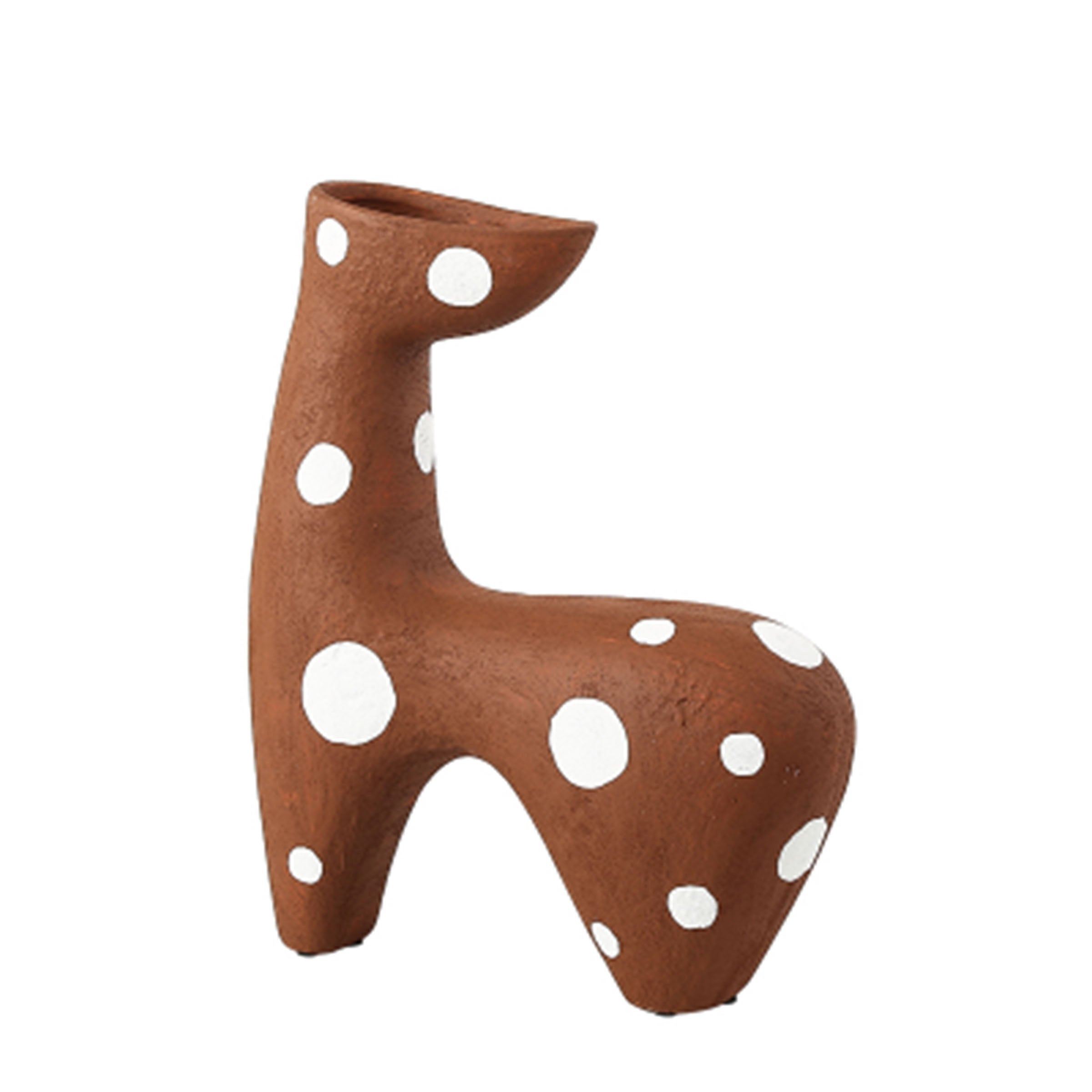 Decorative deer-shaped vase from BEACON, featuring a sleek design suitable for floral arrangements or home décor.