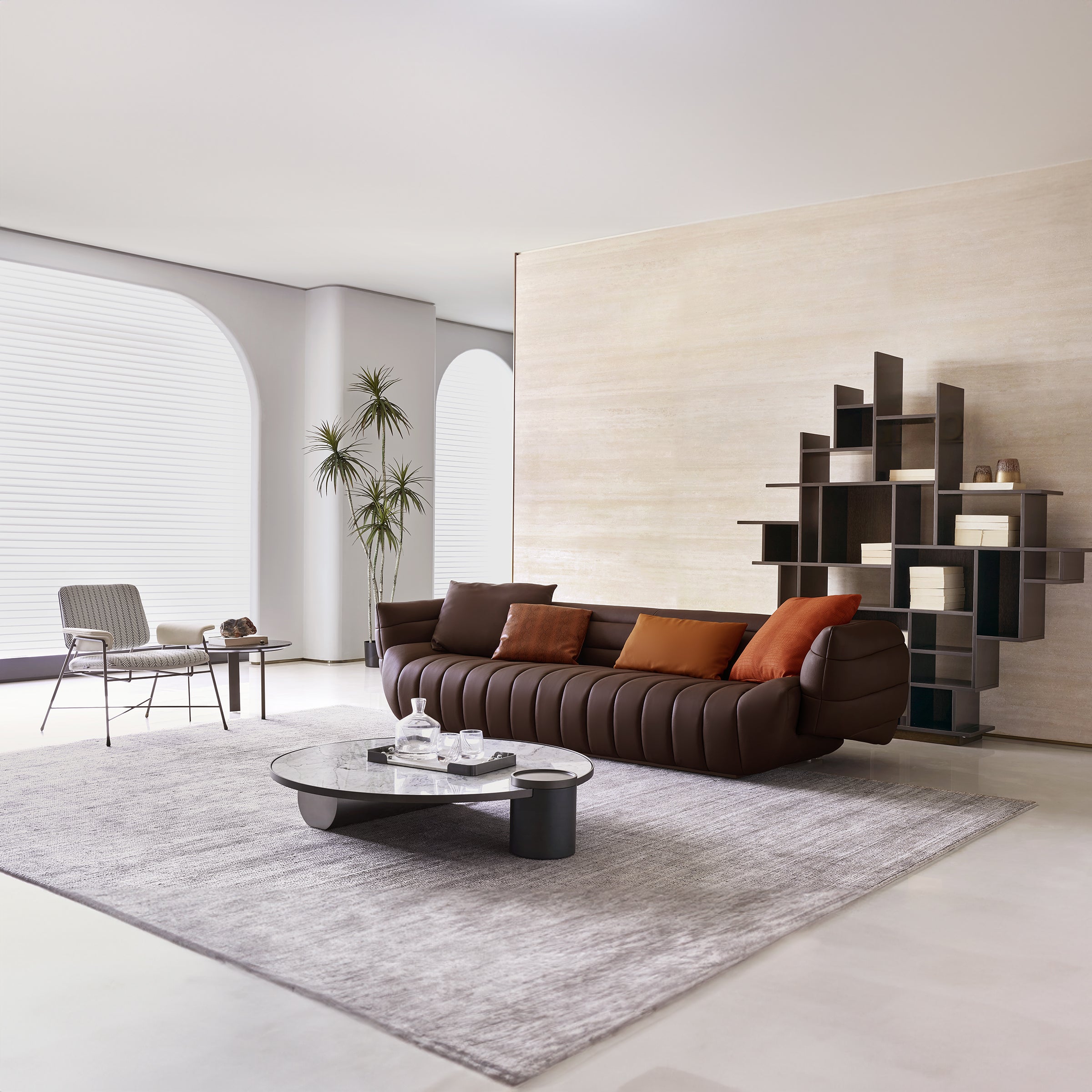 BEACON Desert Lounge Chair AMBO DY8081 with plush cushioning and modern design, perfect for relaxing outdoor spaces.
