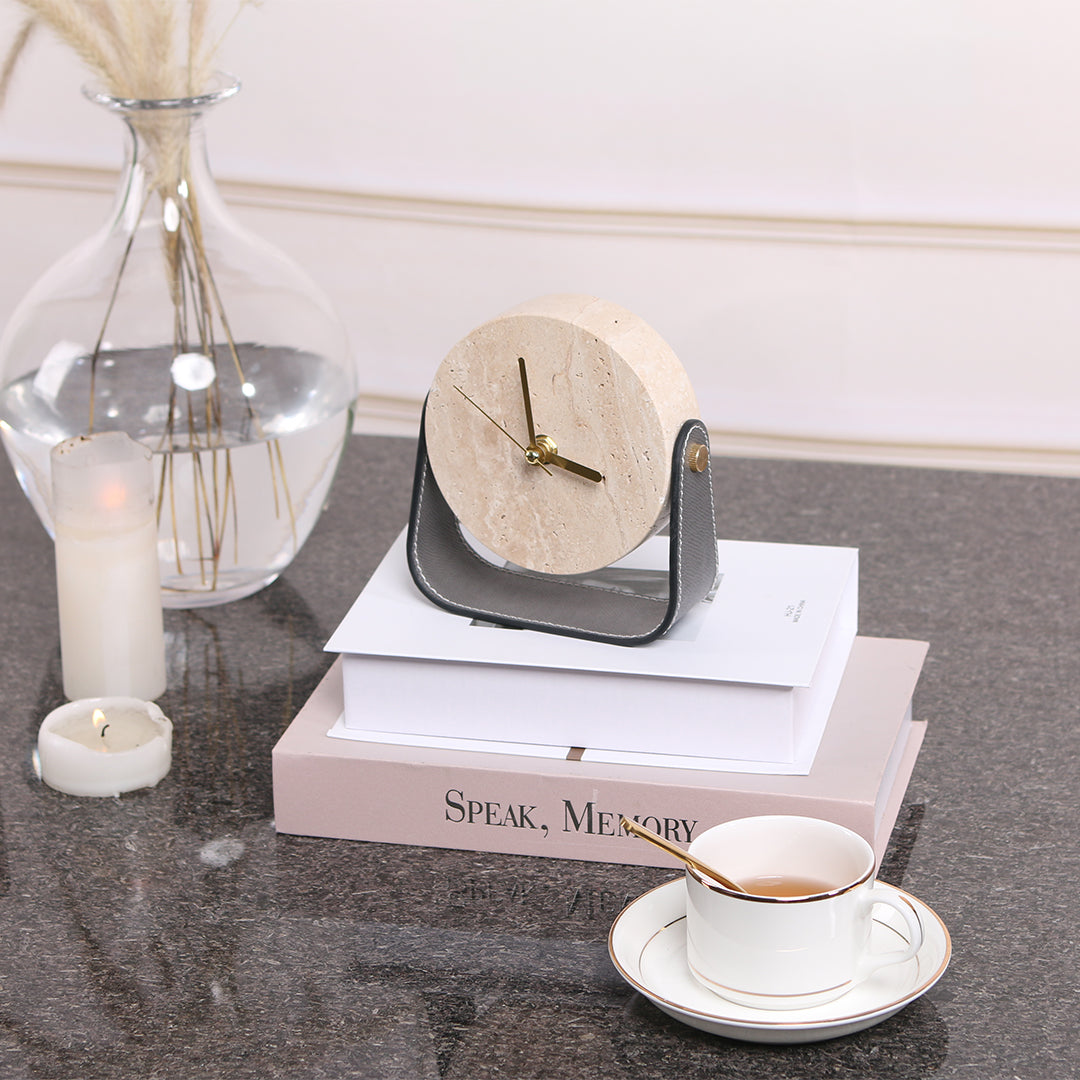 BEACON Desktop Clock KQ3002B showing a modern digital display on a sleek black clock face.