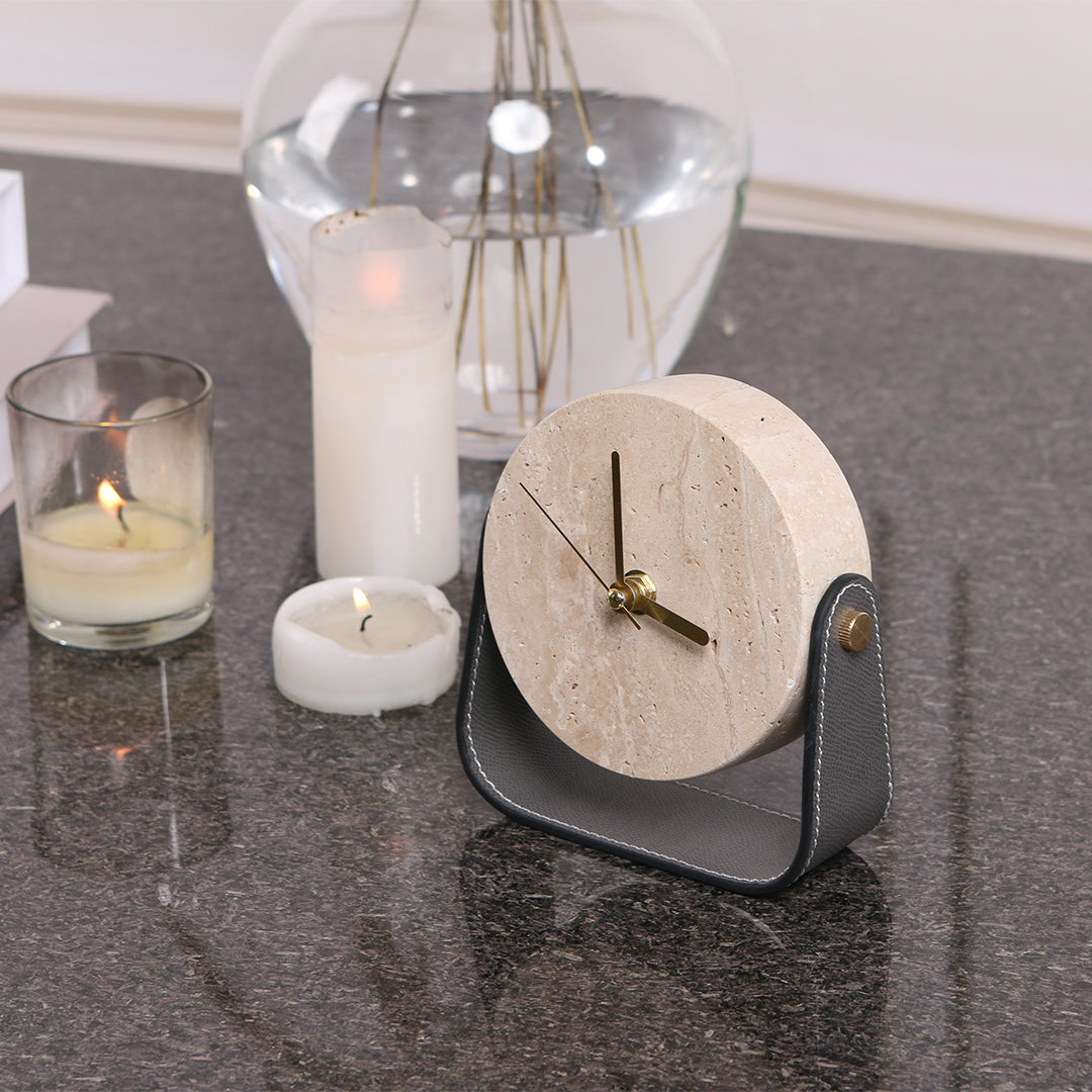 BEACON KQ3002B desktop clock with digital display and sleek black design for home or office use