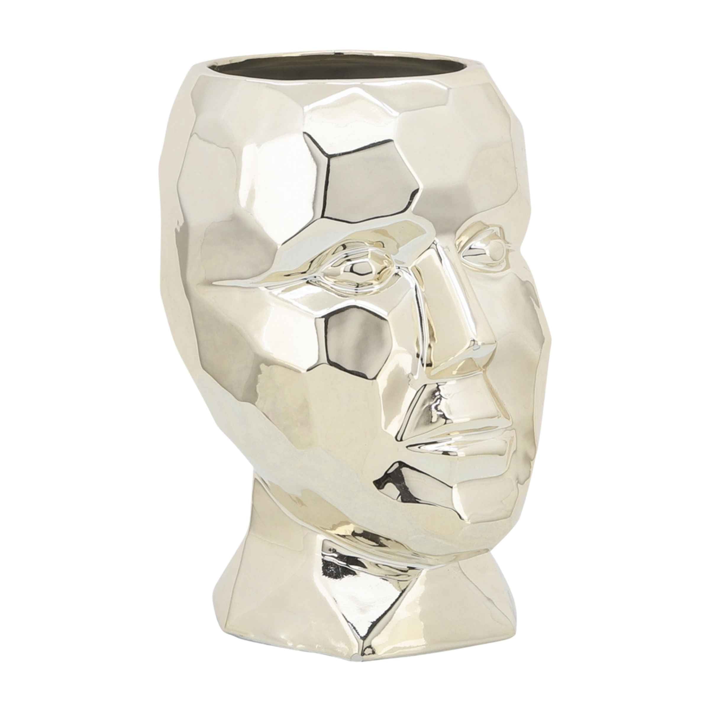 Diamond Face Porcelain Vase 15 Cm - Gold 16712-02 -  Vases | مزهرية بورسلين الماس 15 سم - ذهبي - ebarza Furniture UAE | Shop Modern Furniture in Abu Dhabi & Dubai - مفروشات ايبازرا في الامارات | تسوق اثاث عصري وديكورات مميزة في دبي وابوظبي