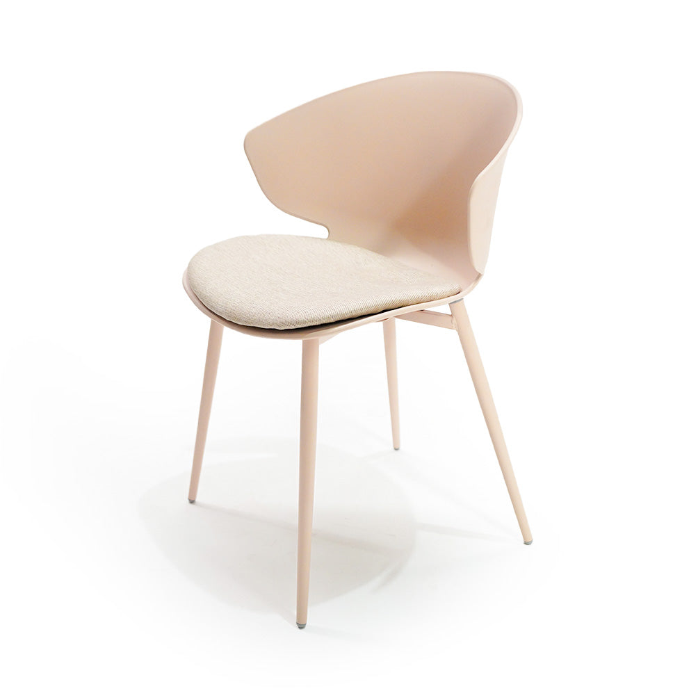 Pink BEACON 90Chair dining chair with sleek design and comfortable seating, ideal for modern dining rooms.