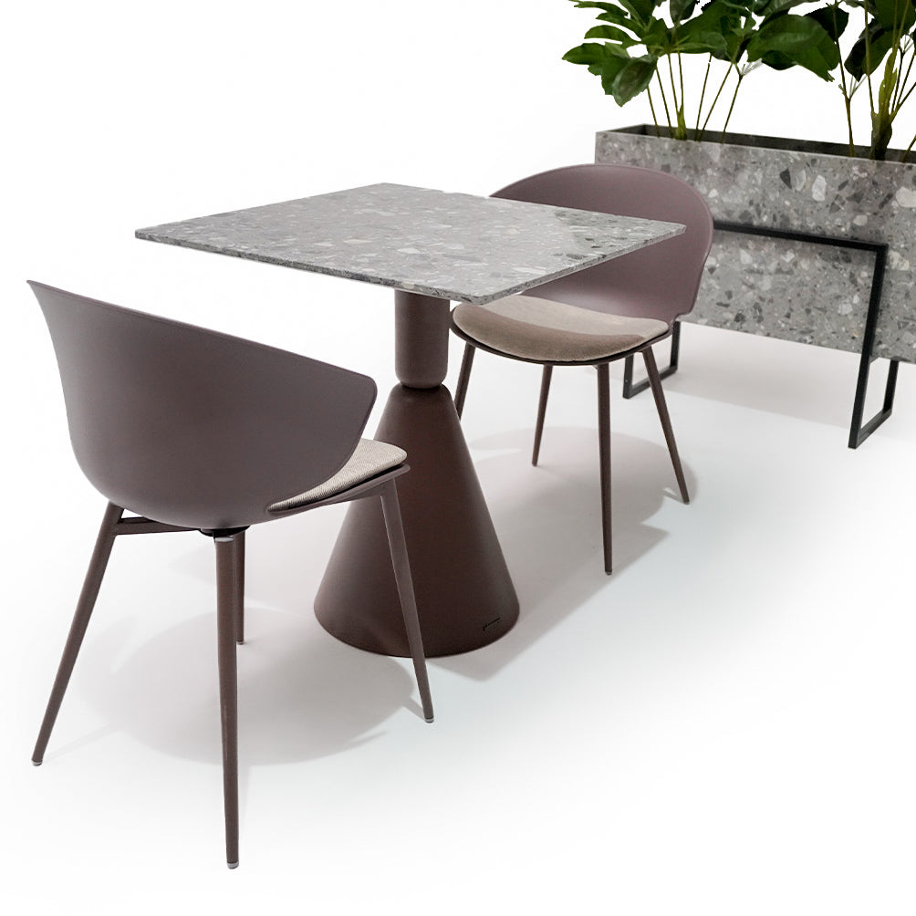 BEACON 72cm coffee table base, sturdy metal support for dining tables, black finish, designed for modern interior decor