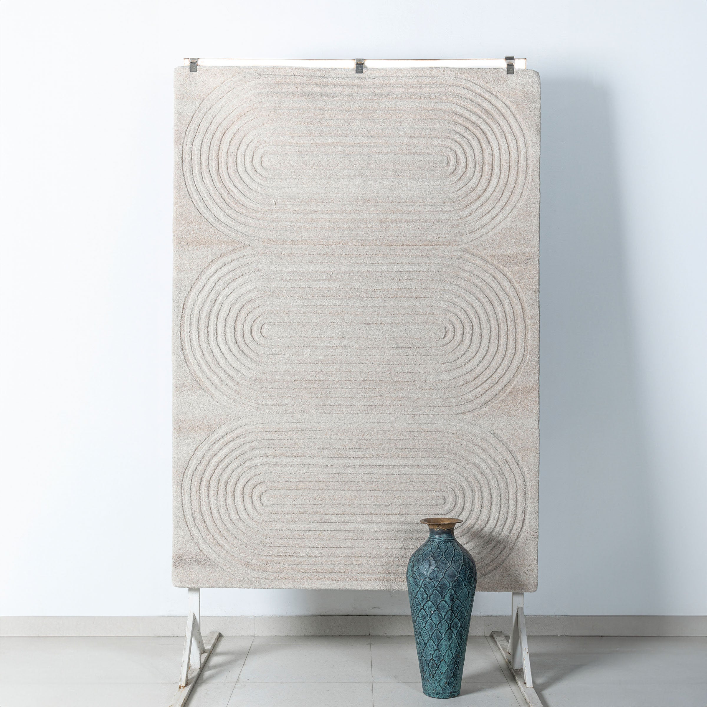 Display Item - 230X160 Cm  Eclipsed Pearls WOOL BEIGE  Rug JH-22749 Nakheel -  DISPLAY ITEM - ebarza Furniture UAE | Shop Modern Furniture in Abu Dhabi & Dubai - مفروشات ايبازرا في الامارات | تسوق اثاث عصري وديكورات مميزة في دبي وابوظبي