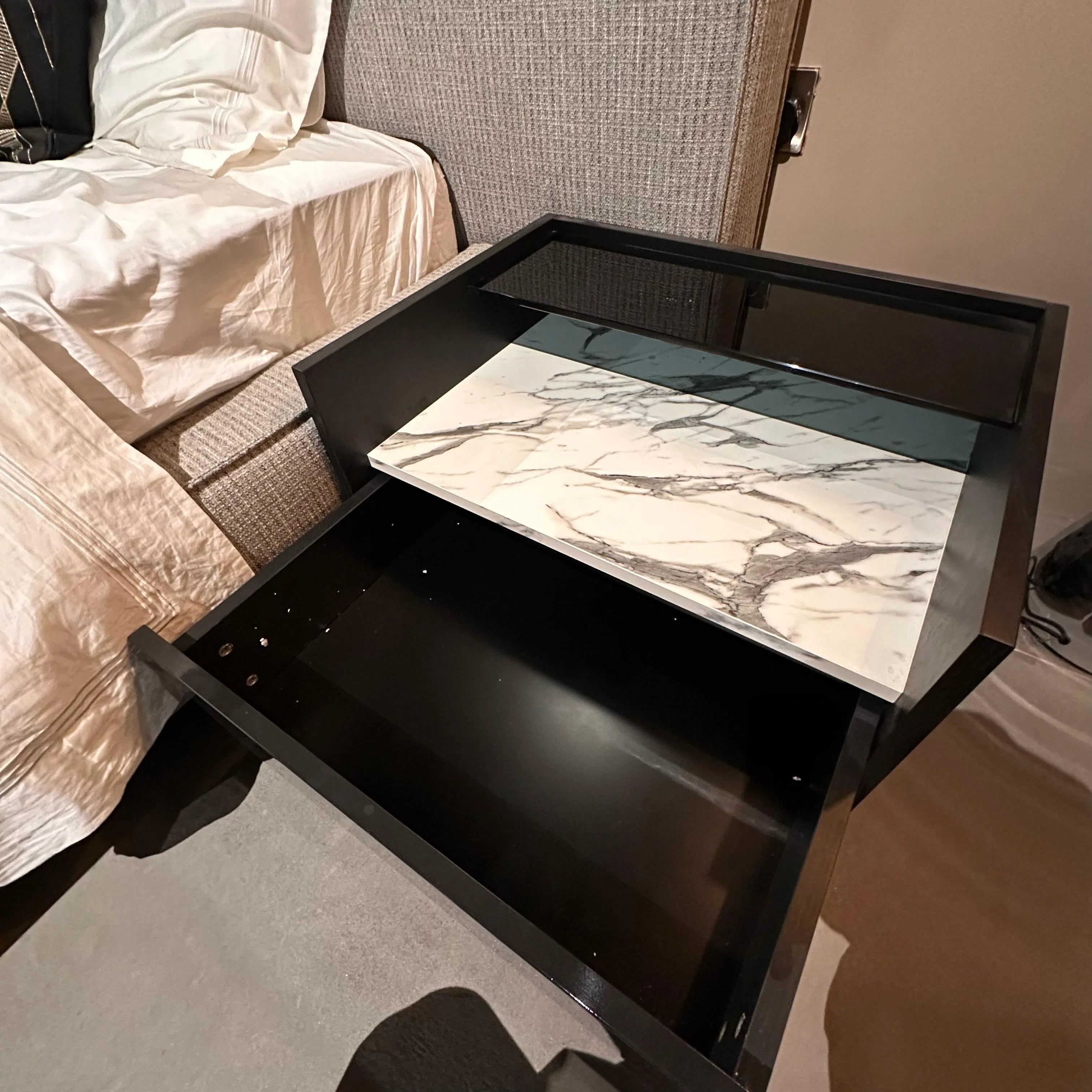 Display Item - 2X COLLECT Grey Bedside Tables YLCG-BNS - YAS -  DISPLAY ITEM - ebarza Furniture UAE | Shop Modern Furniture in Abu Dhabi & Dubai - مفروشات ايبازرا في الامارات | تسوق اثاث عصري وديكورات مميزة في دبي وابوظبي