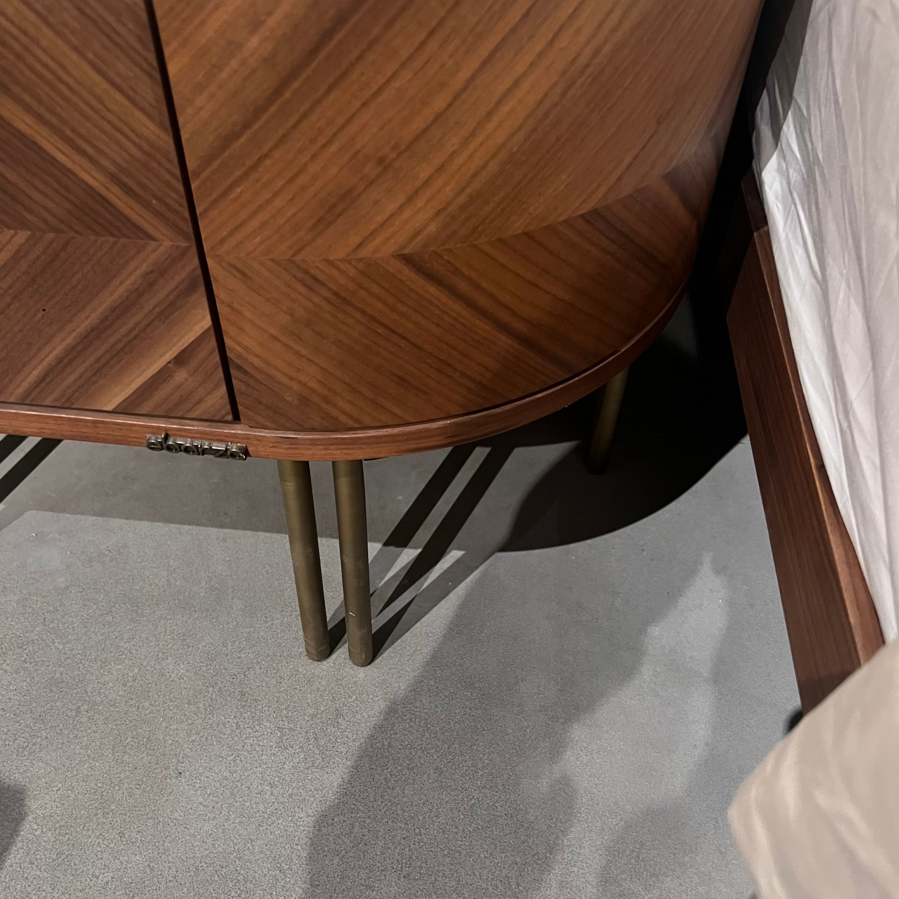 Two Eva Natural Marble Bedside Tables from LODA FURNITURE, featuring sleek design and natural marble finish, displayed as a set.