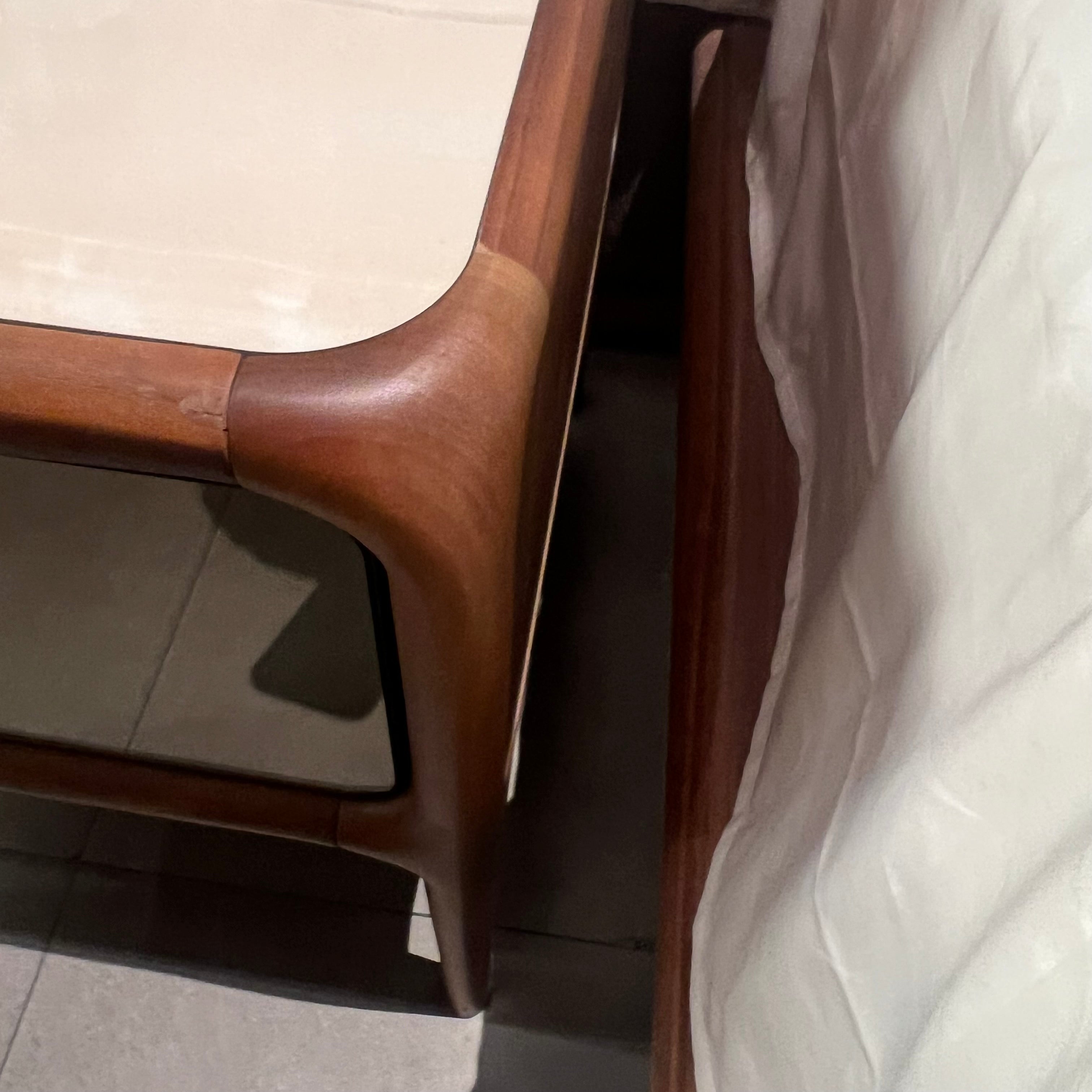 Display image of a modern Nakheel bedside table by HOMAGE KOLTUK, showcasing its sleek design and compact size.