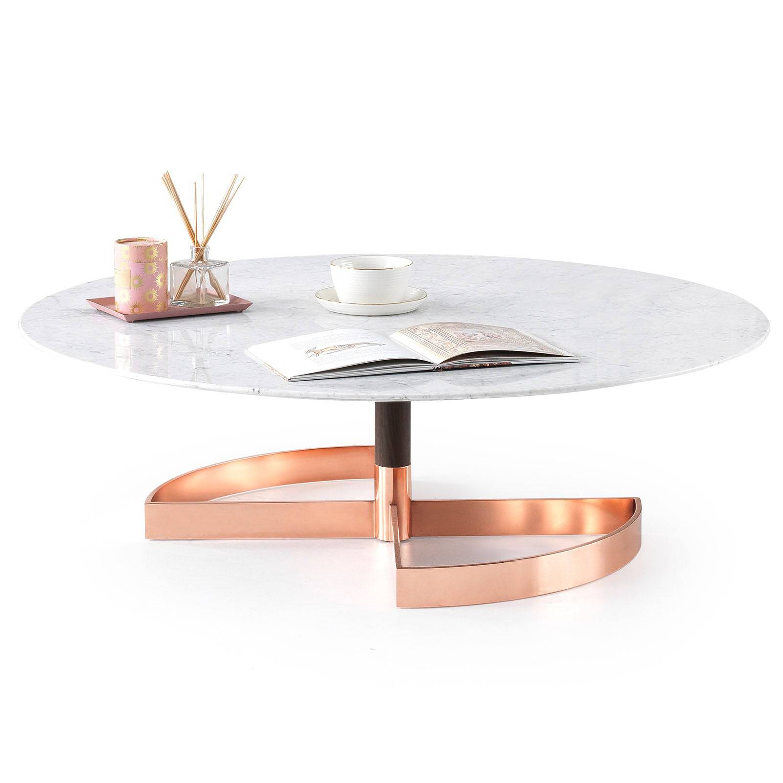 Antares Center Table display item by LODA Furniture featuring a modern wooden design with a smooth tabletop