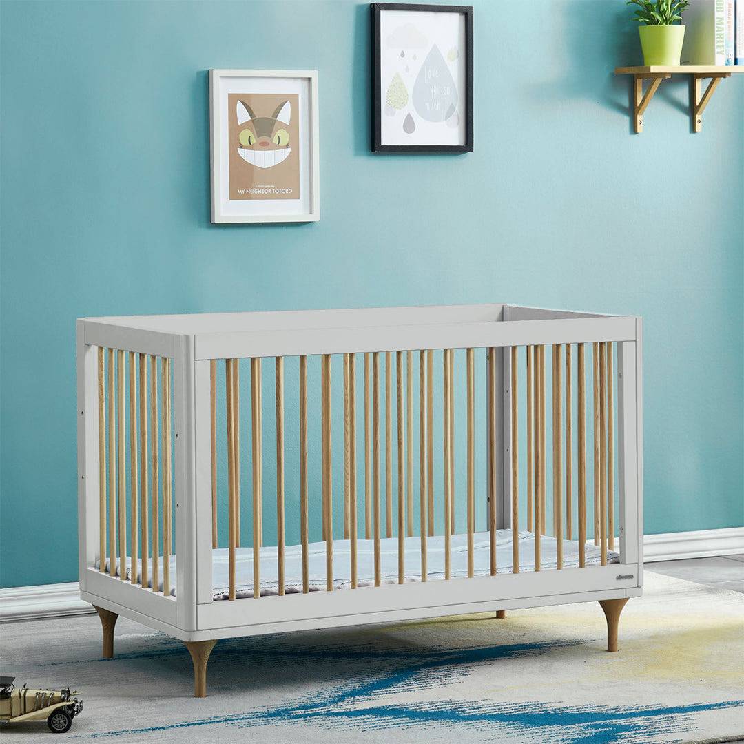 Display Item - Baby Crib Et-Y003-Natural-Grey(Light)Nakheel -  DISPLAY ITEM - ebarza Furniture UAE | Shop Modern Furniture in Abu Dhabi & Dubai - مفروشات ايبازرا في الامارات | تسوق اثاث عصري وديكورات مميزة في دبي وابوظبي
