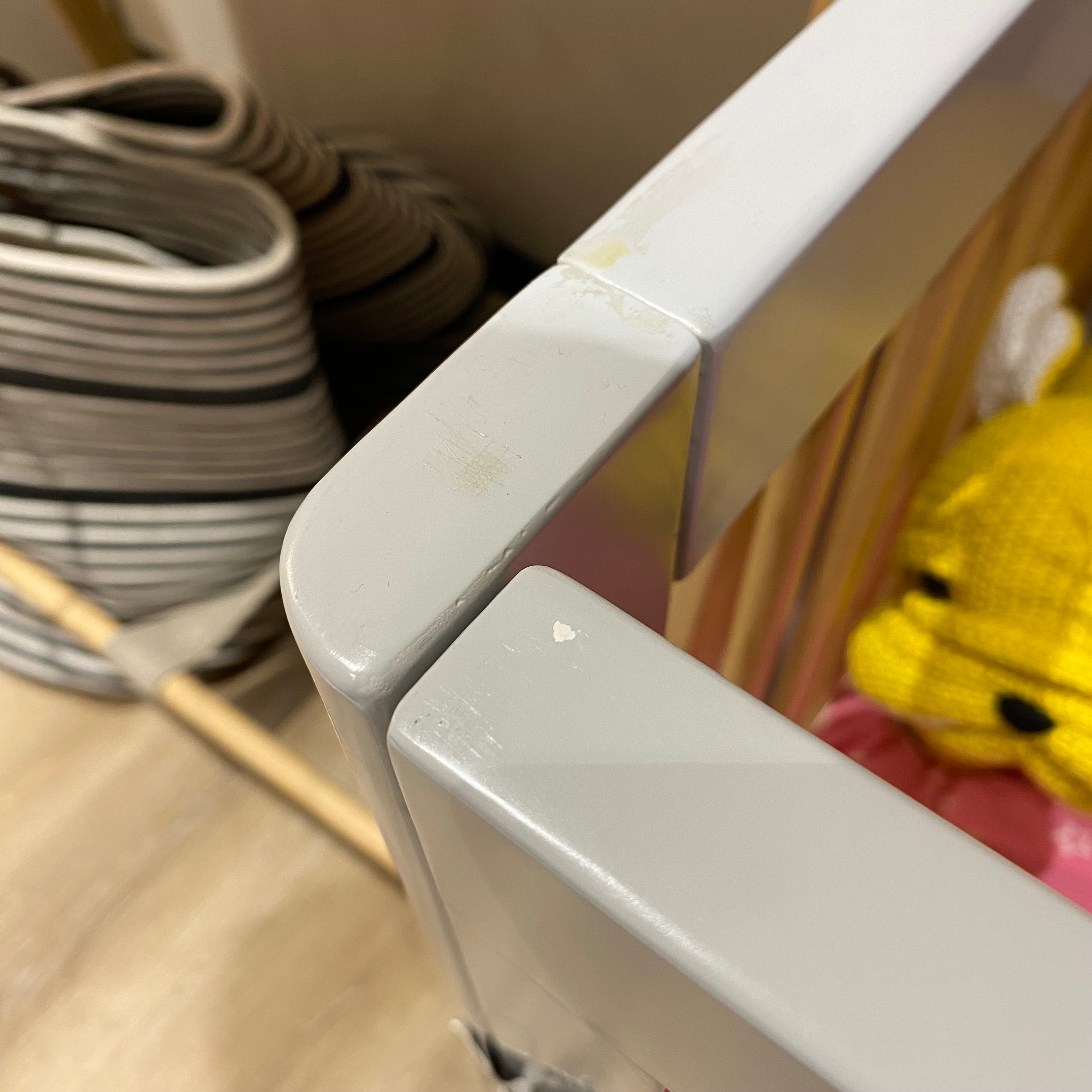 Display Item - Baby Crib Et-Y003-Natural-Grey(Light)Nakheel -  DISPLAY ITEM - ebarza Furniture UAE | Shop Modern Furniture in Abu Dhabi & Dubai - مفروشات ايبازرا في الامارات | تسوق اثاث عصري وديكورات مميزة في دبي وابوظبي
