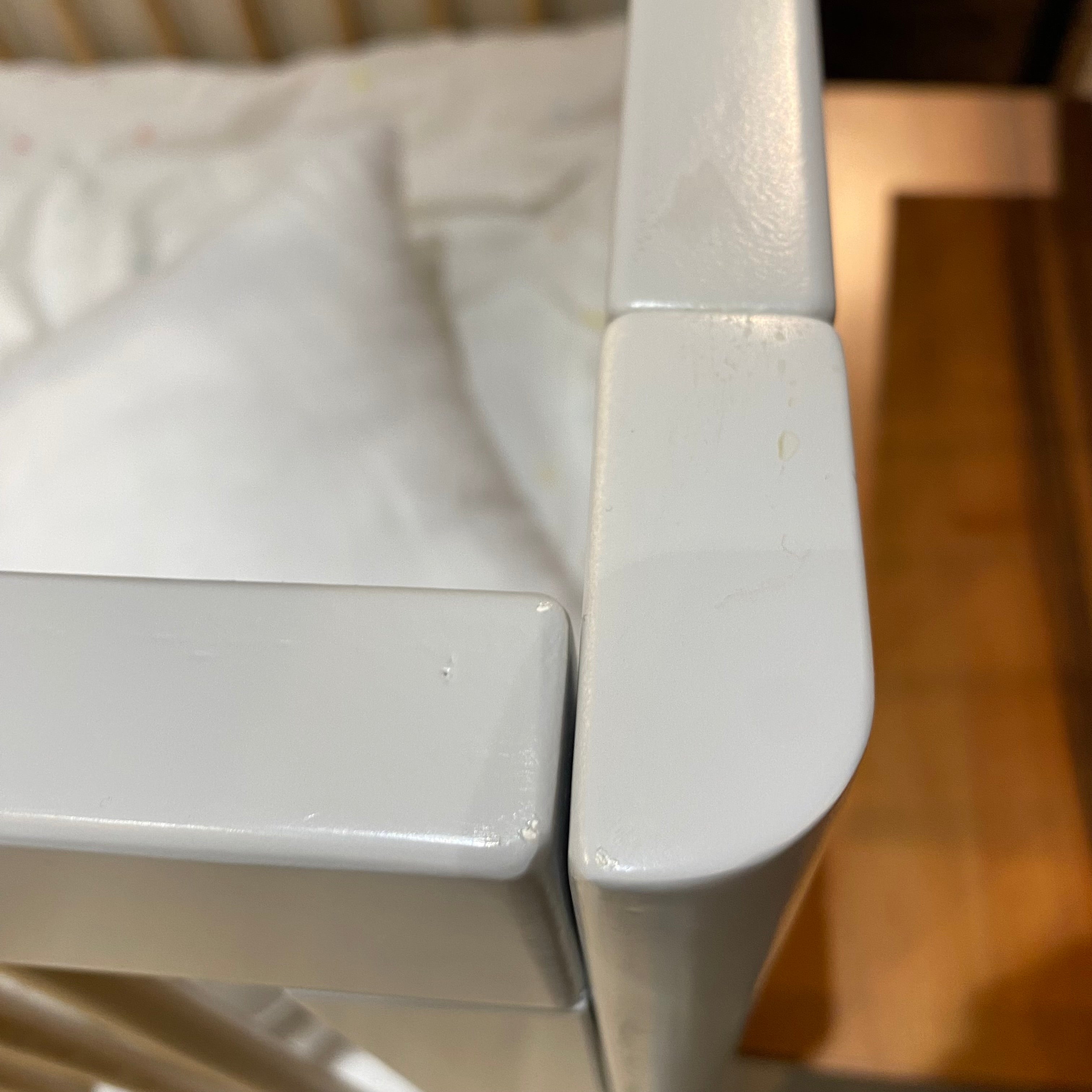 Display Item - Baby Crib Et-Y003-Natural-Grey(Light)Nakheel -  DISPLAY ITEM - ebarza Furniture UAE | Shop Modern Furniture in Abu Dhabi & Dubai - مفروشات ايبازرا في الامارات | تسوق اثاث عصري وديكورات مميزة في دبي وابوظبي