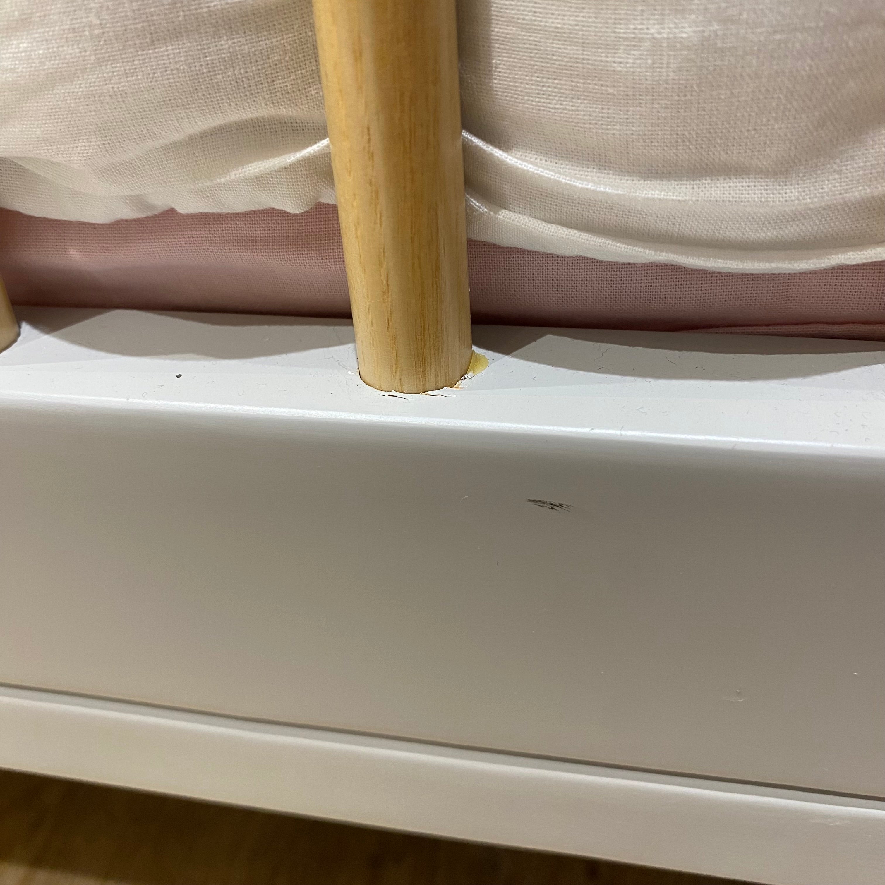 Display Item - Baby Crib Et-Y003-Natural-Grey(Light)Nakheel -  DISPLAY ITEM - ebarza Furniture UAE | Shop Modern Furniture in Abu Dhabi & Dubai - مفروشات ايبازرا في الامارات | تسوق اثاث عصري وديكورات مميزة في دبي وابوظبي