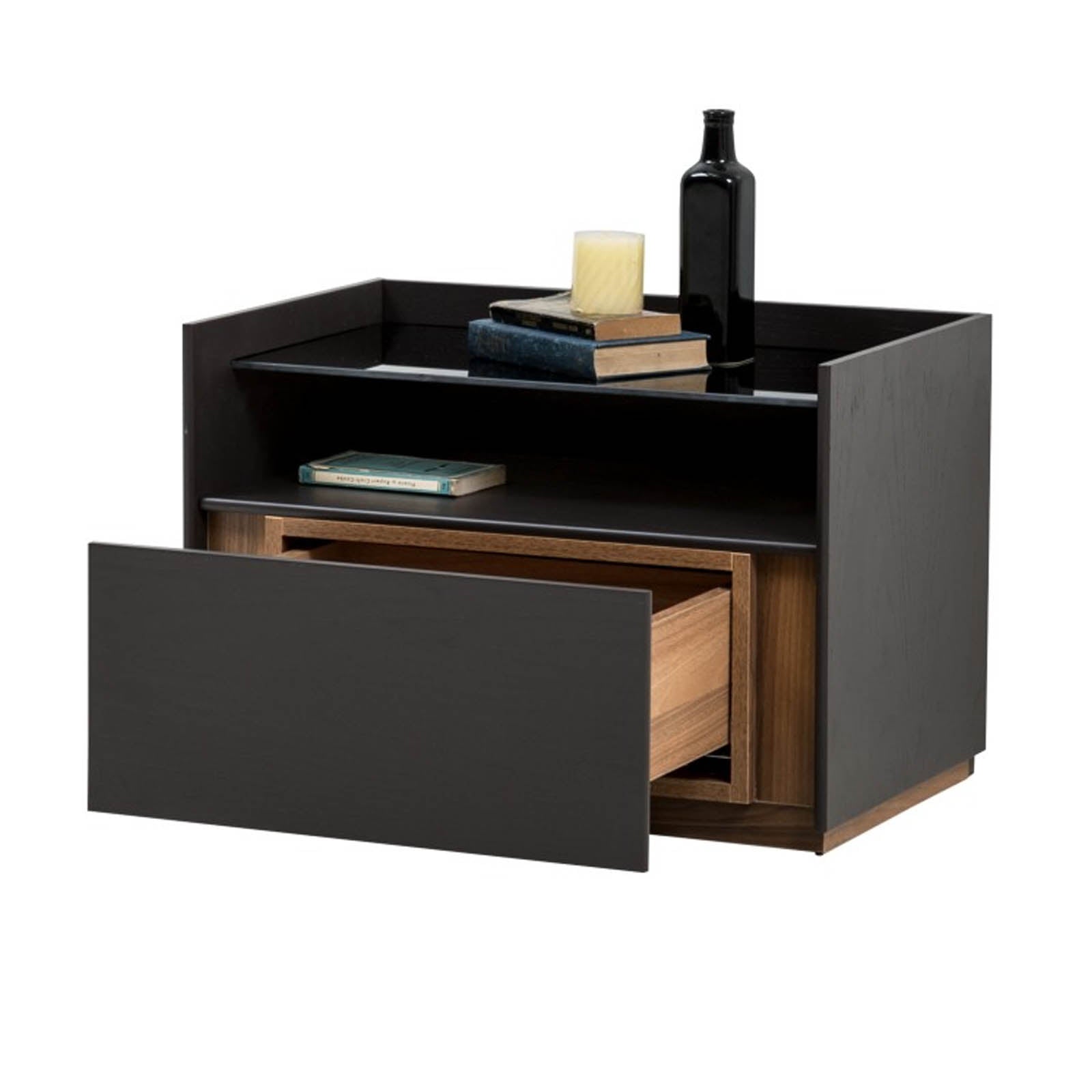 Saloni Block Dresser Leg001 display item showing a sleek, modern dresser leg in black with a smooth finish.