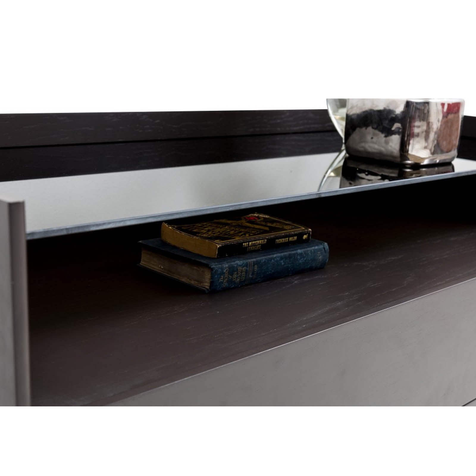 Display item showing a block-style dresser leg from the Saloni Dresser collection, designed for furniture support and stability.