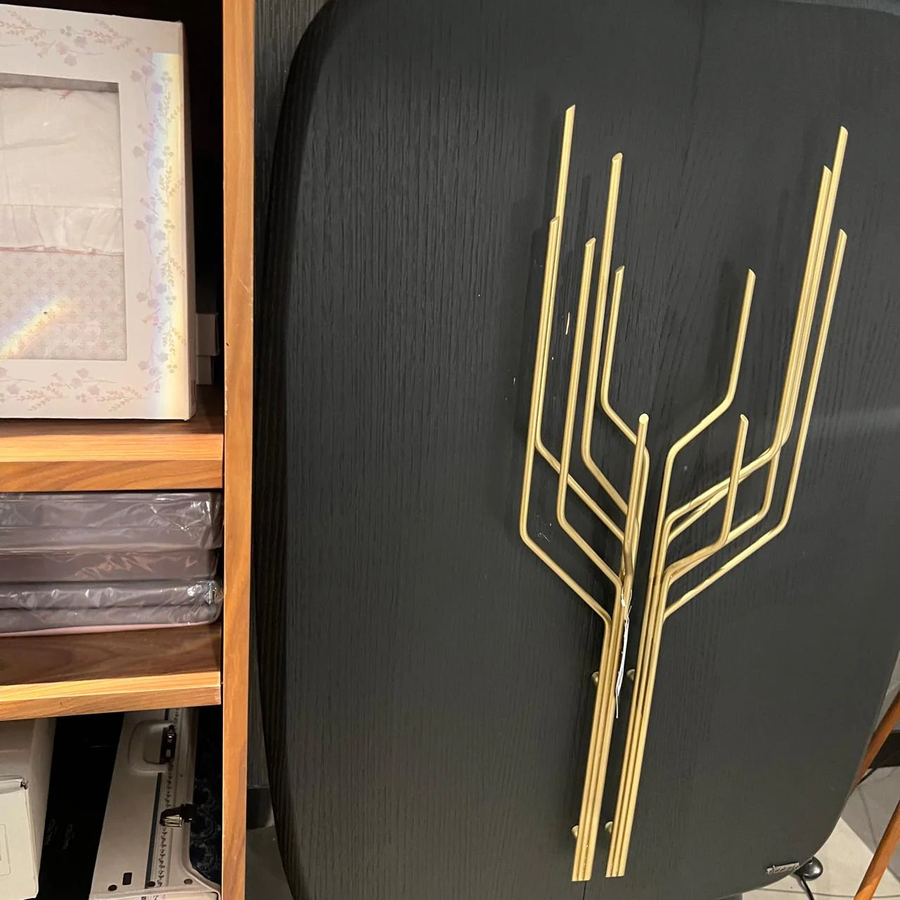 Loda Furniture Bug Cabinet display item with glass doors and wooden frame, showcasing a compact insect storage unit.