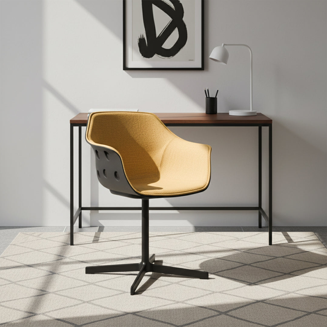 Display Item - Classic Aluminum Office Chair Che-009B-YAS -  DISPLAY ITEM - ebarza Furniture UAE | Shop Modern Furniture in Abu Dhabi & Dubai - مفروشات ايبازرا في الامارات | تسوق اثاث عصري وديكورات مميزة في دبي وابوظبي