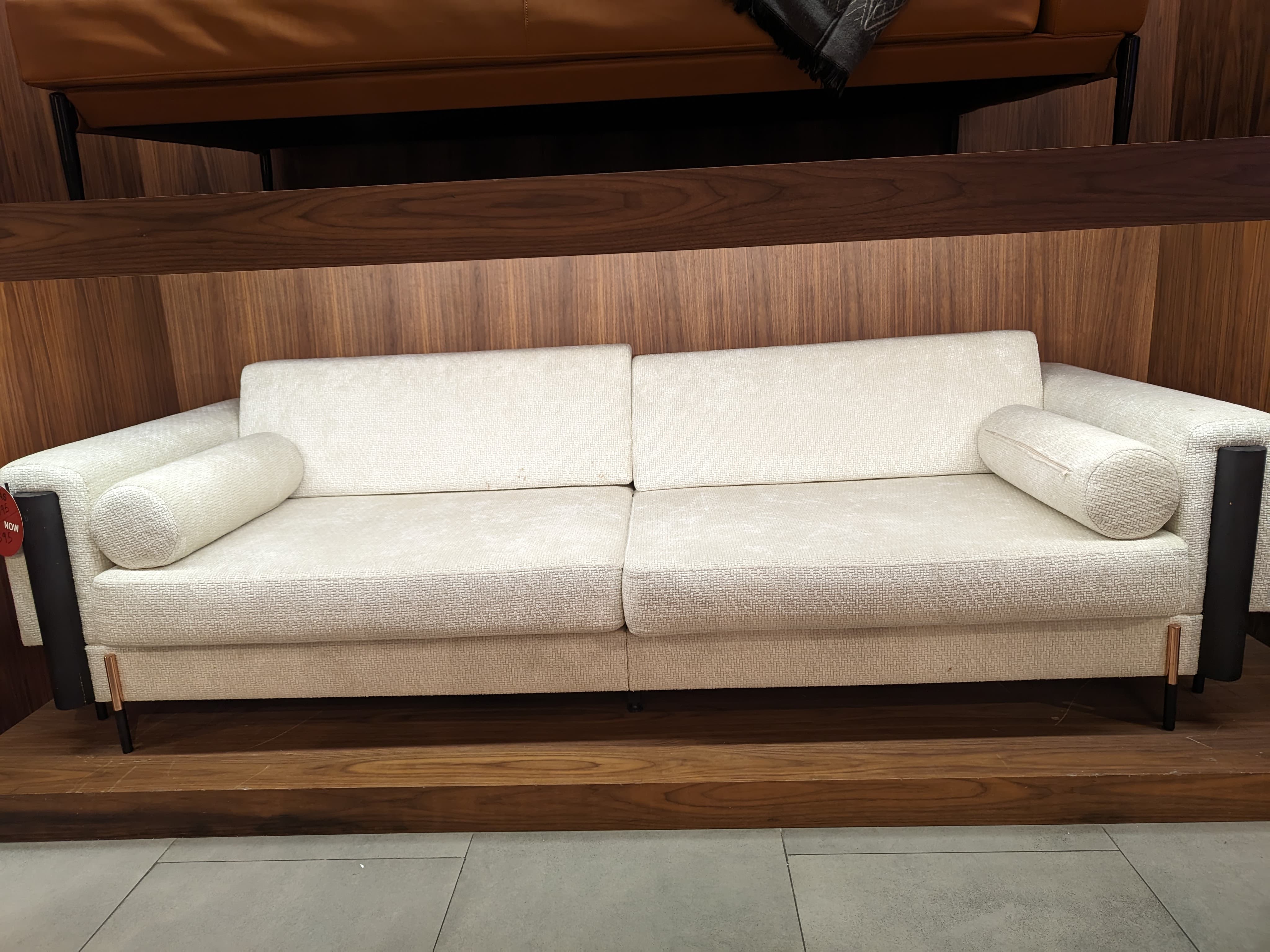 Display image of LODA Furniture Dali 4 Seater Sofa Dali-005-YAS, showcasing its modern design and comfortable seating.