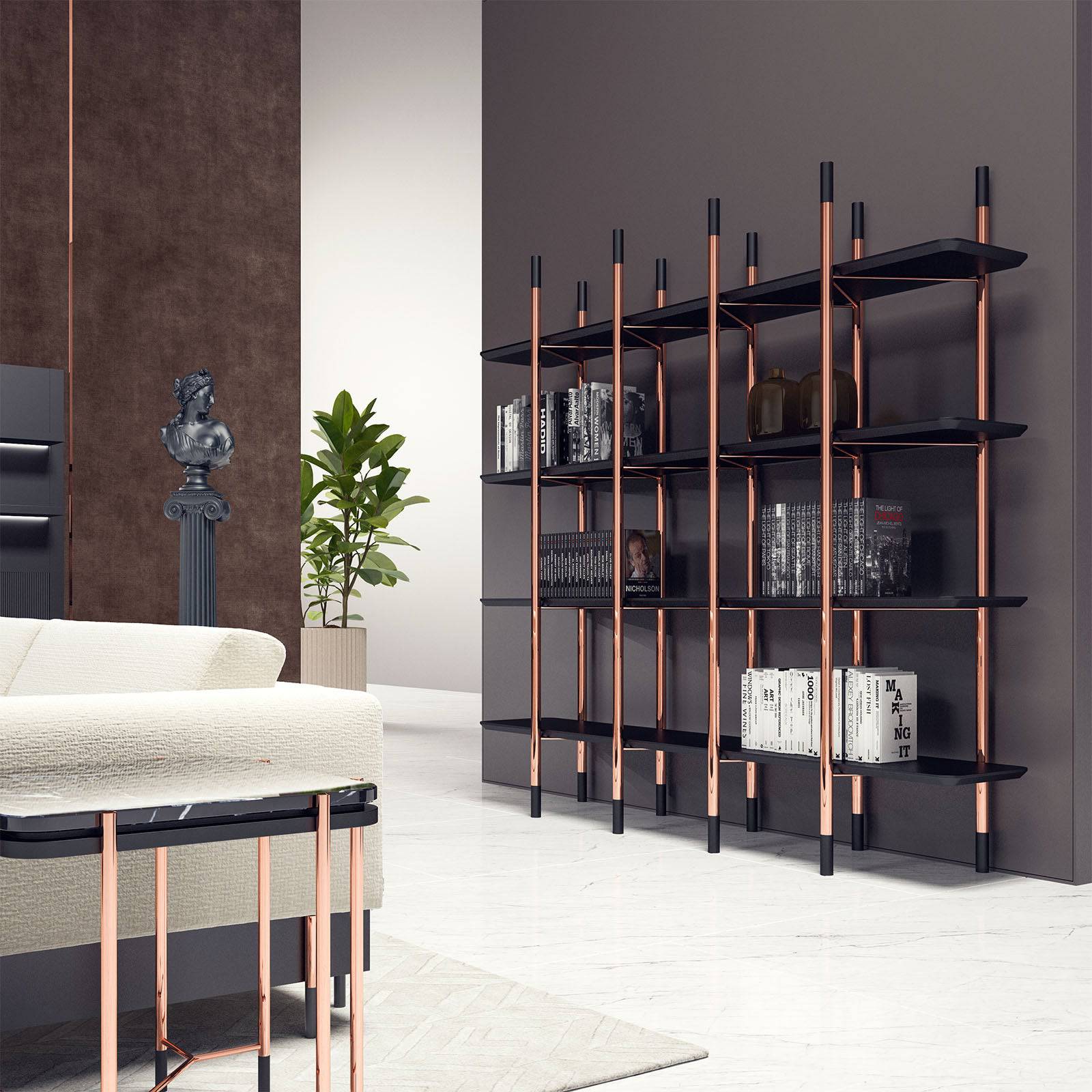 Display image of the Dali 4 Seater Sofa by LODA FURNITURE with plush fabric and modern design, shown as a display model.