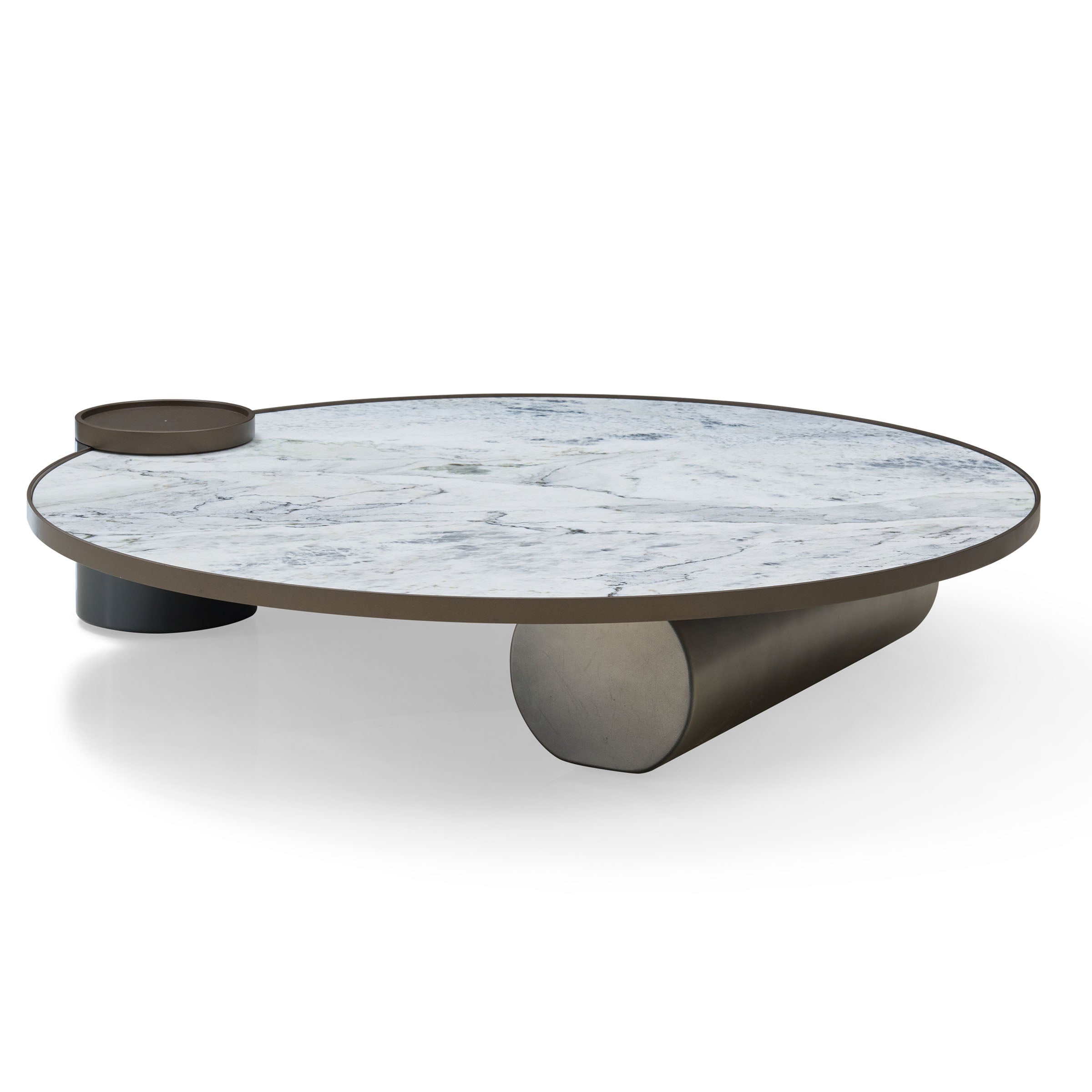 Desert marble coffee table from Beacon Medg display collection with a sleek, modern design and polished surface.