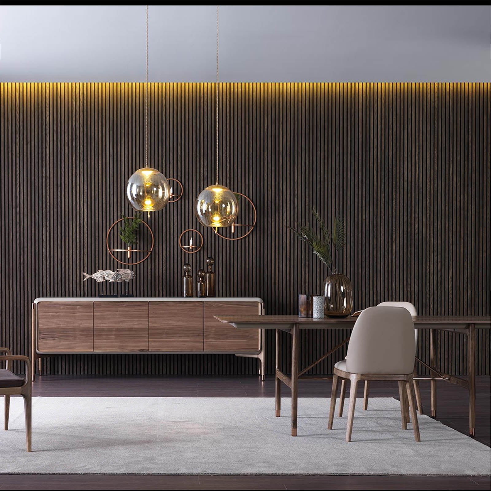 Diamond Side-board by HOMAGE KOLTUK, showcasing a modern display item with sleek design and diamond-inspired details.