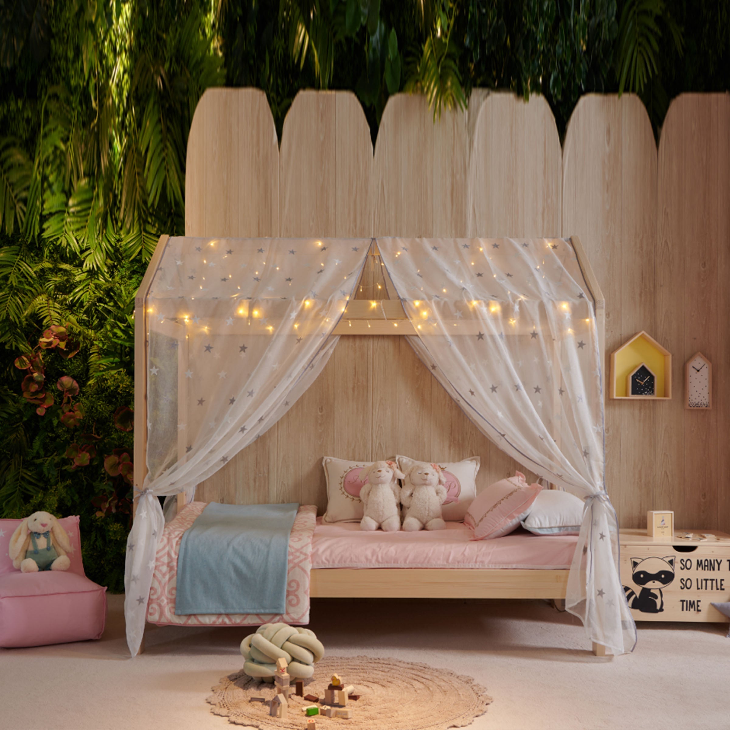 Display Item - Dream House Kids Bed Hk-C002 Hy-Zp04YAS -  Cribs - ebarza Furniture UAE | Shop Modern Furniture in Abu Dhabi & Dubai - مفروشات ايبازرا في الامارات | تسوق اثاث عصري وديكورات مميزة في دبي وابوظبي