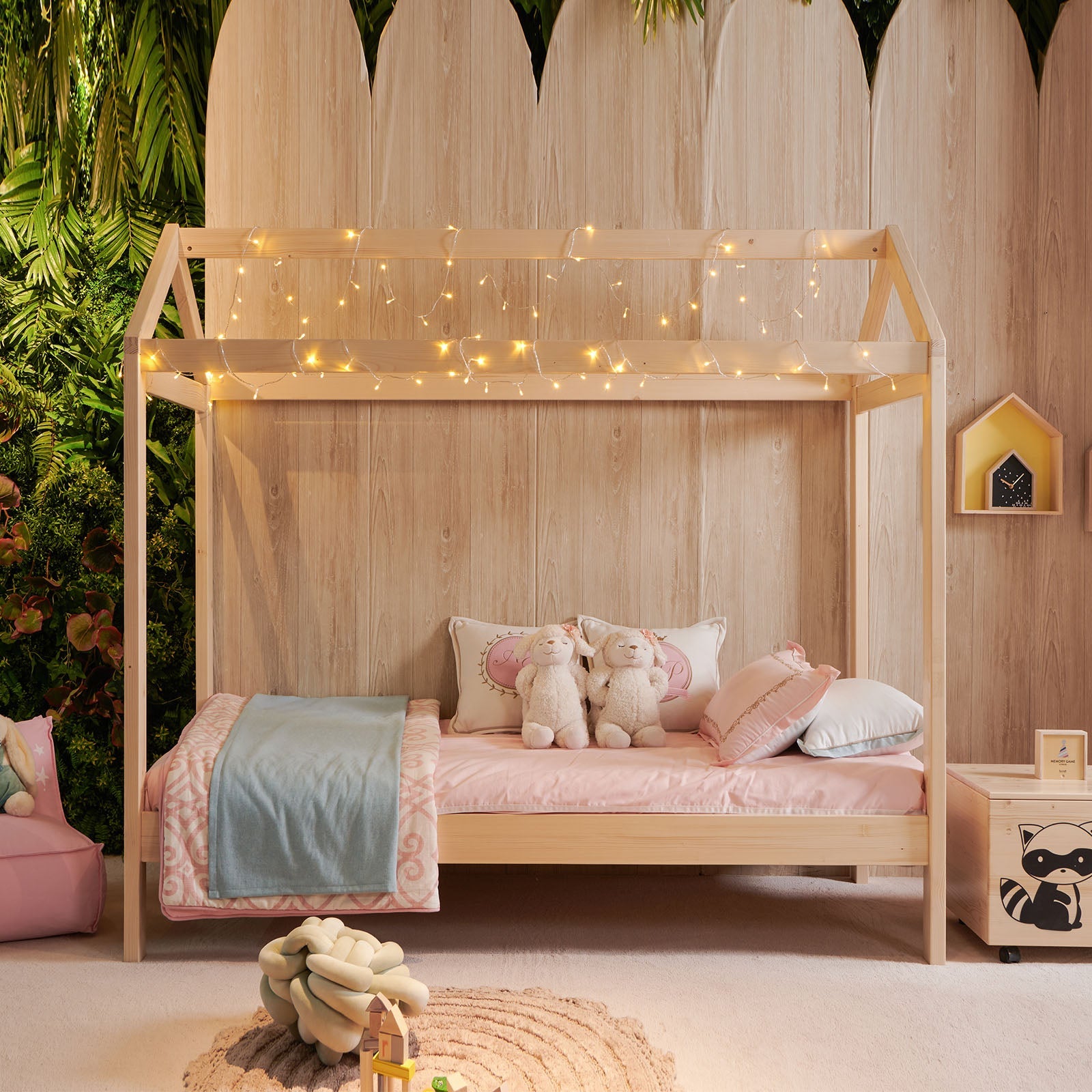 Display Item - Dream House Kids Bed Hk-C002 Hy-Zp04YAS -  Cribs - ebarza Furniture UAE | Shop Modern Furniture in Abu Dhabi & Dubai - مفروشات ايبازرا في الامارات | تسوق اثاث عصري وديكورات مميزة في دبي وابوظبي