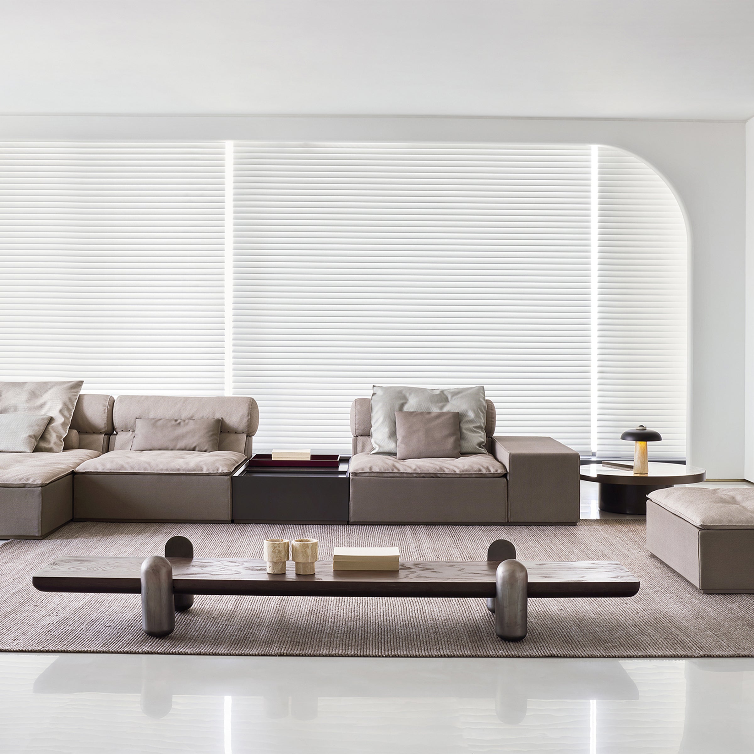 ebarza Corner Sofa AMBO- S80197 -  Sofas - ebarza Furniture UAE | Shop Modern Furniture in Abu Dhabi & Dubai - مفروشات ايبازرا في الامارات | تسوق اثاث عصري وديكورات مميزة في دبي وابوظبي