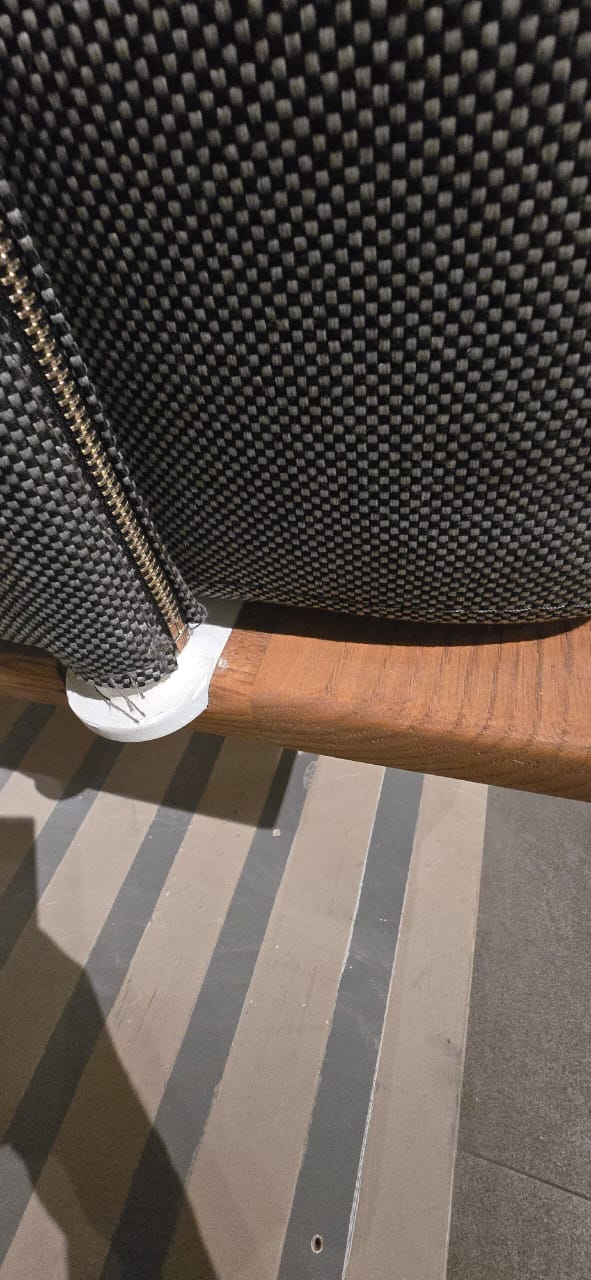 Display image of SANCREA Efsane outdoor 2-seater sofa in Nakheel style, showcasing its comfortable outdoor seating design.
