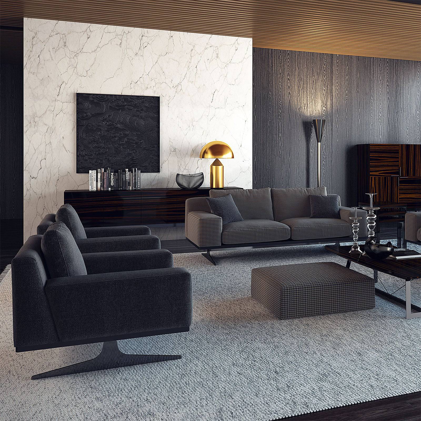 Elegant NILLS Furniture Design armchair with plush upholstery and modern style, displayed as a stylish home or office seating option.