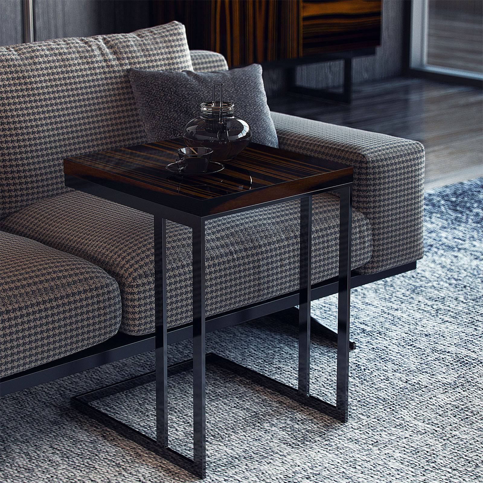 Elegant armchair from Nills Furniture Design with plush upholstery and stylish design, showcased as a display item.
