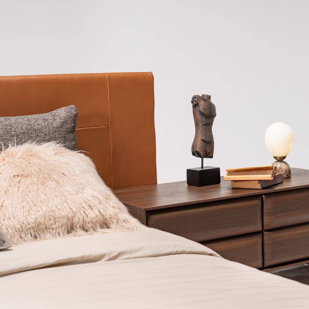 Elegant Era King Size Bedstead by HOMAGE KOLTUK with a sturdy frame and classic design, shown in a modern bedroom setting.