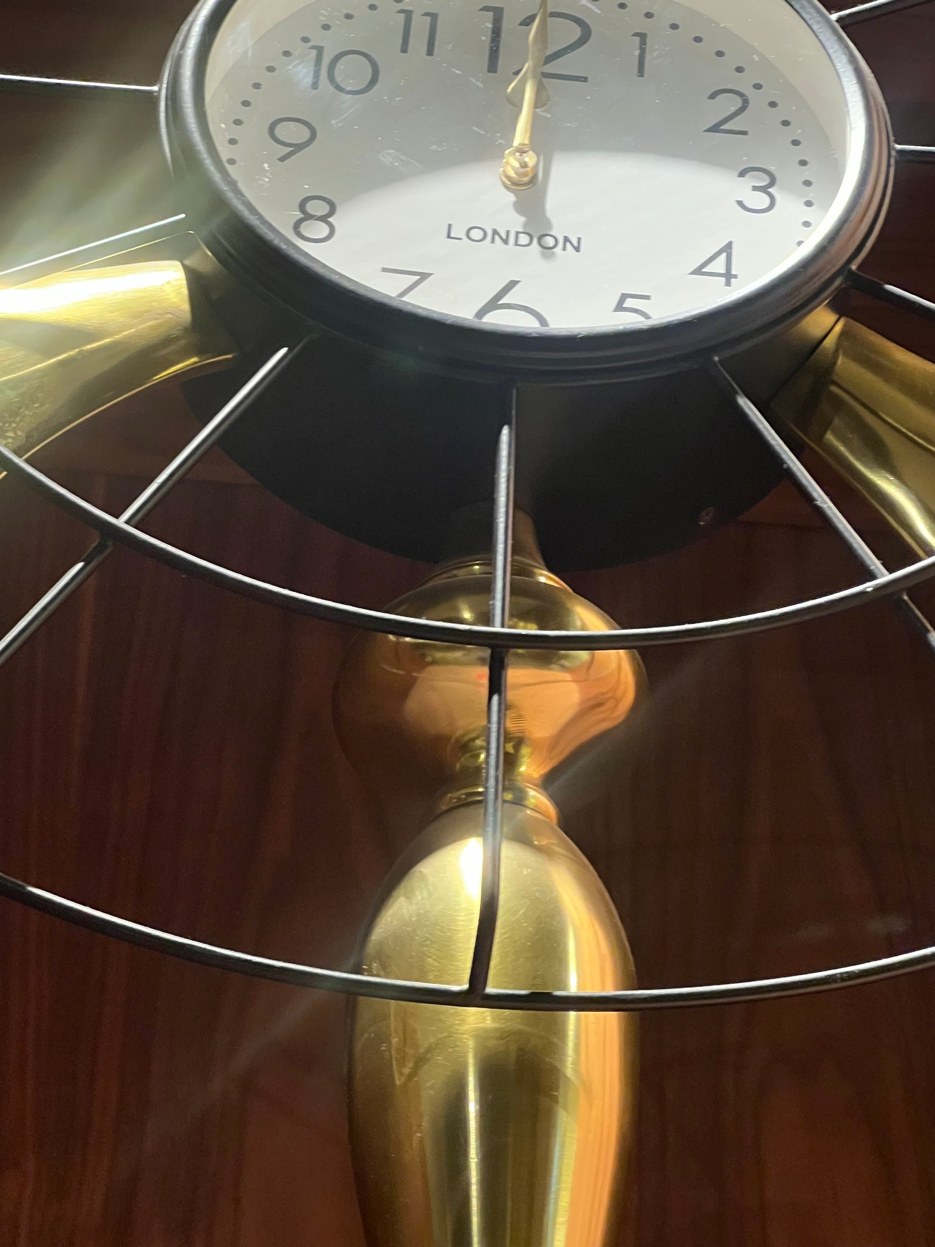Display Item - Fan-Style Table Clock 14840-02 Nakheel -  DISPLAY ITEM - ebarza Furniture UAE | Shop Modern Furniture in Abu Dhabi & Dubai - مفروشات ايبازرا في الامارات | تسوق اثاث عصري وديكورات مميزة في دبي وابوظبي