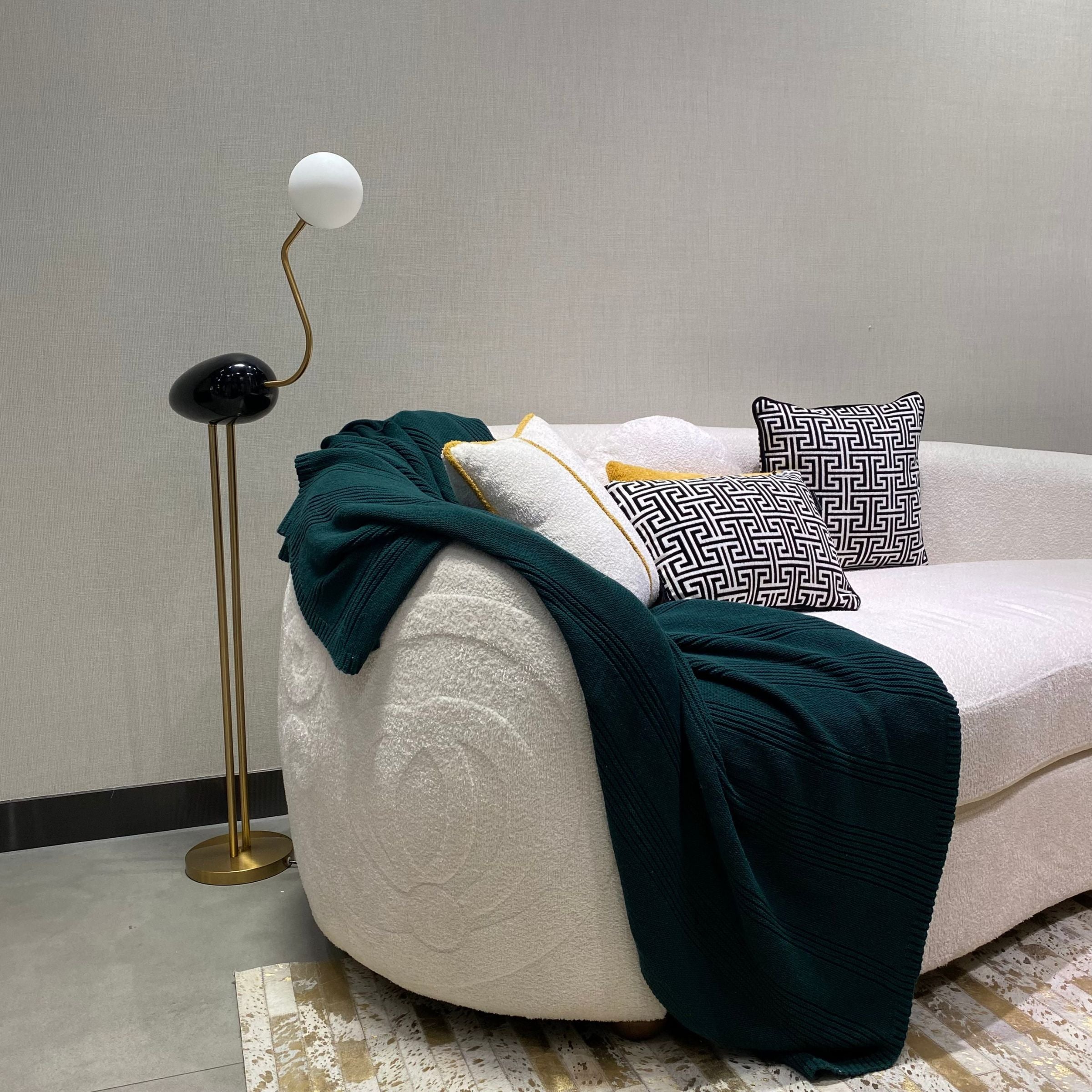 Black Flamingo Floor Lamp by BEACON, modern standing lamp with a sleek flamingo design, ideal for stylish home lighting.