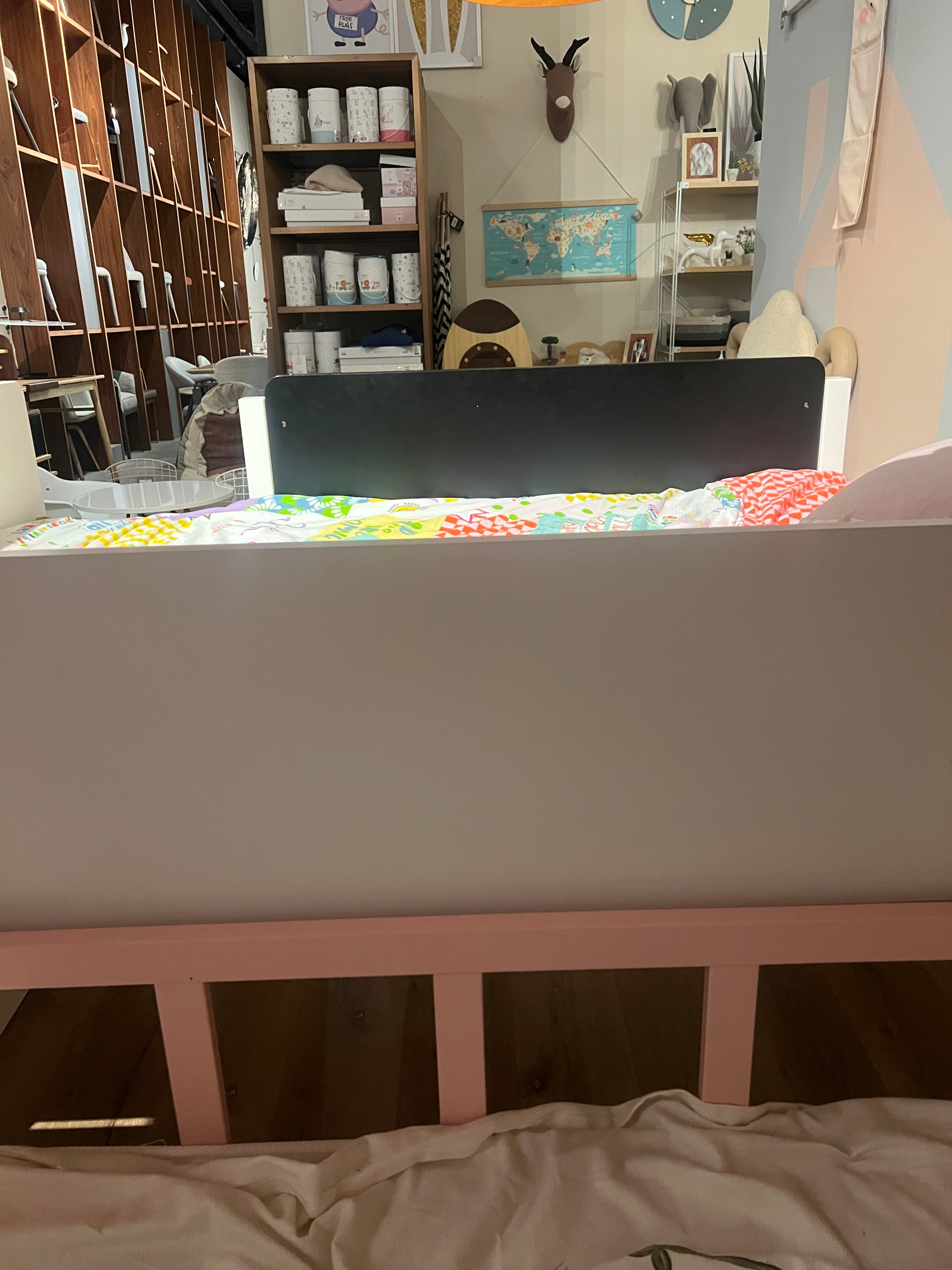 Display of a fun kids bed HK-C004 Nakheel by BEACON, featuring colorful design and playful details for children's bedroom.