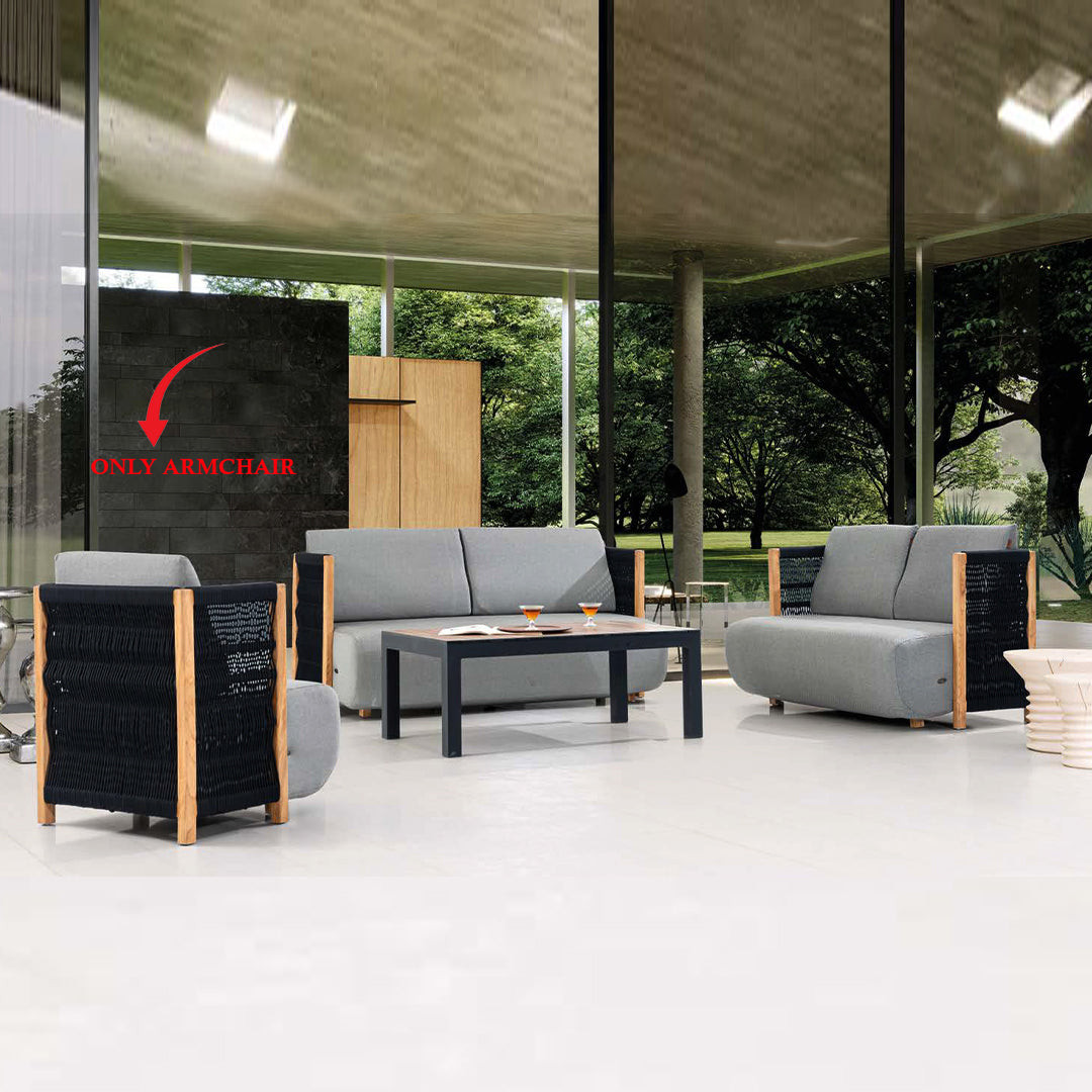 Display Item Gana Outdoor/ Indoor Armchair Gana-Sanc010Nakheel -  Outdoor Chairs - ebarza Furniture UAE | Shop Modern Furniture in Abu Dhabi & Dubai - مفروشات ايبازرا في الامارات | تسوق اثاث عصري وديكورات مميزة في دبي وابوظبي