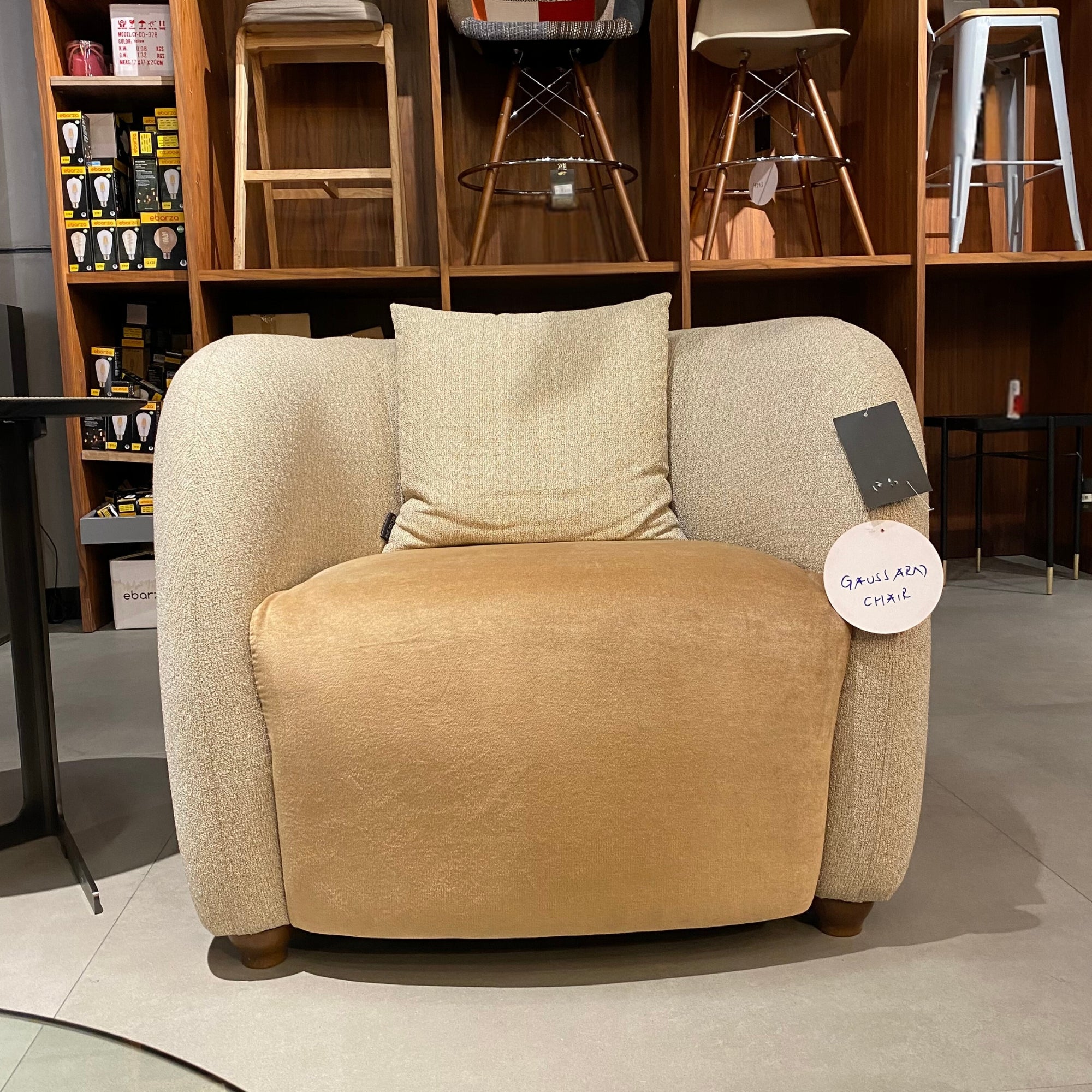 Display Item - Gauss Lounge Chair Gus1S-Td-Nakheel -  DISPLAY ITEM - ebarza Furniture UAE | Shop Modern Furniture in Abu Dhabi & Dubai - مفروشات ايبازرا في الامارات | تسوق اثاث عصري وديكورات مميزة في دبي وابوظبي