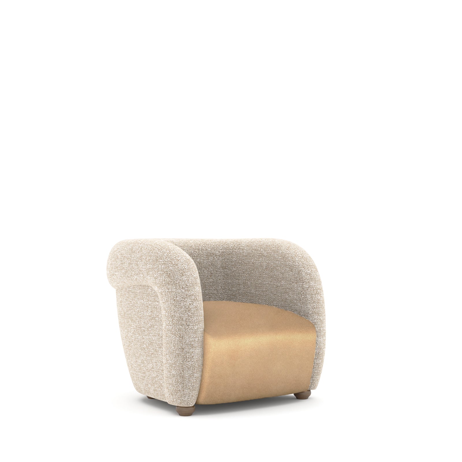 Loda Furniture Gauss Lounge Chair Gus1S-TdYAS display item with modern design and plush upholstery in a showroom setting
