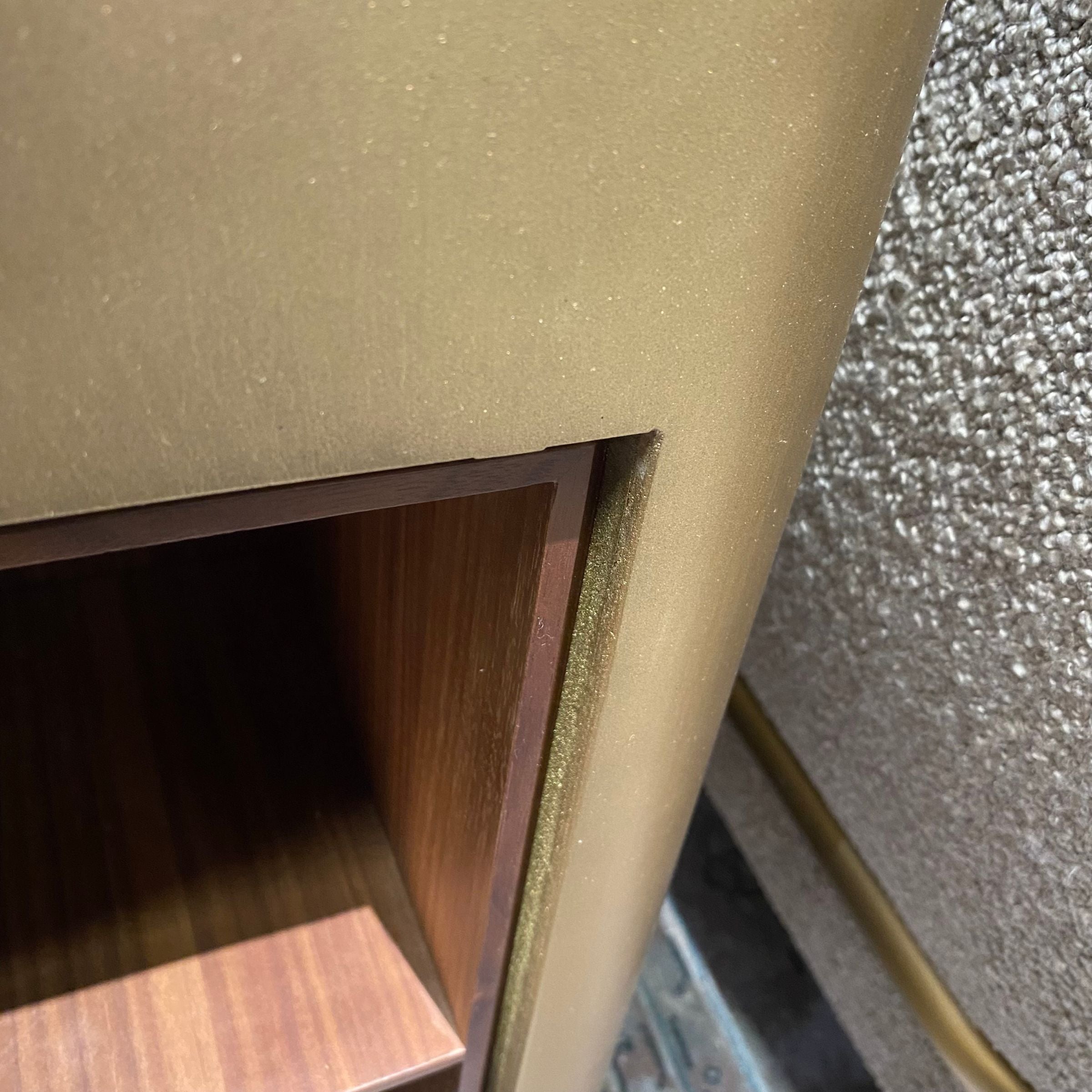 Giallo gold side table by LODA Furniture, modern display item with sleek gold finish and stylish design.