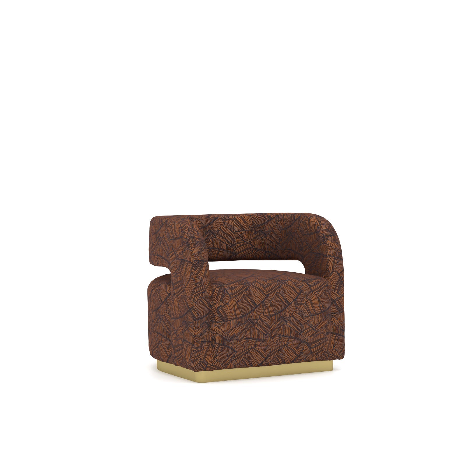 Loda Furniture Gilles Lounge Chair Gilslc-043 Nakheel display item with modern design and plush upholstery.