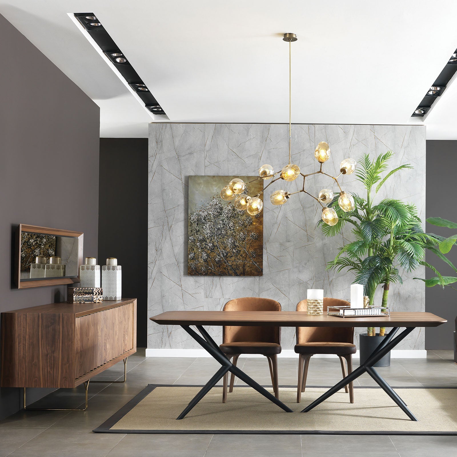 Display Item Ginda Side-board And Mirror Ginda009-Nakheel -  DISPLAY ITEM - ebarza Furniture UAE | Shop Modern Furniture in Abu Dhabi & Dubai - مفروشات ايبازرا في الامارات | تسوق اثاث عصري وديكورات مميزة في دبي وابوظبي