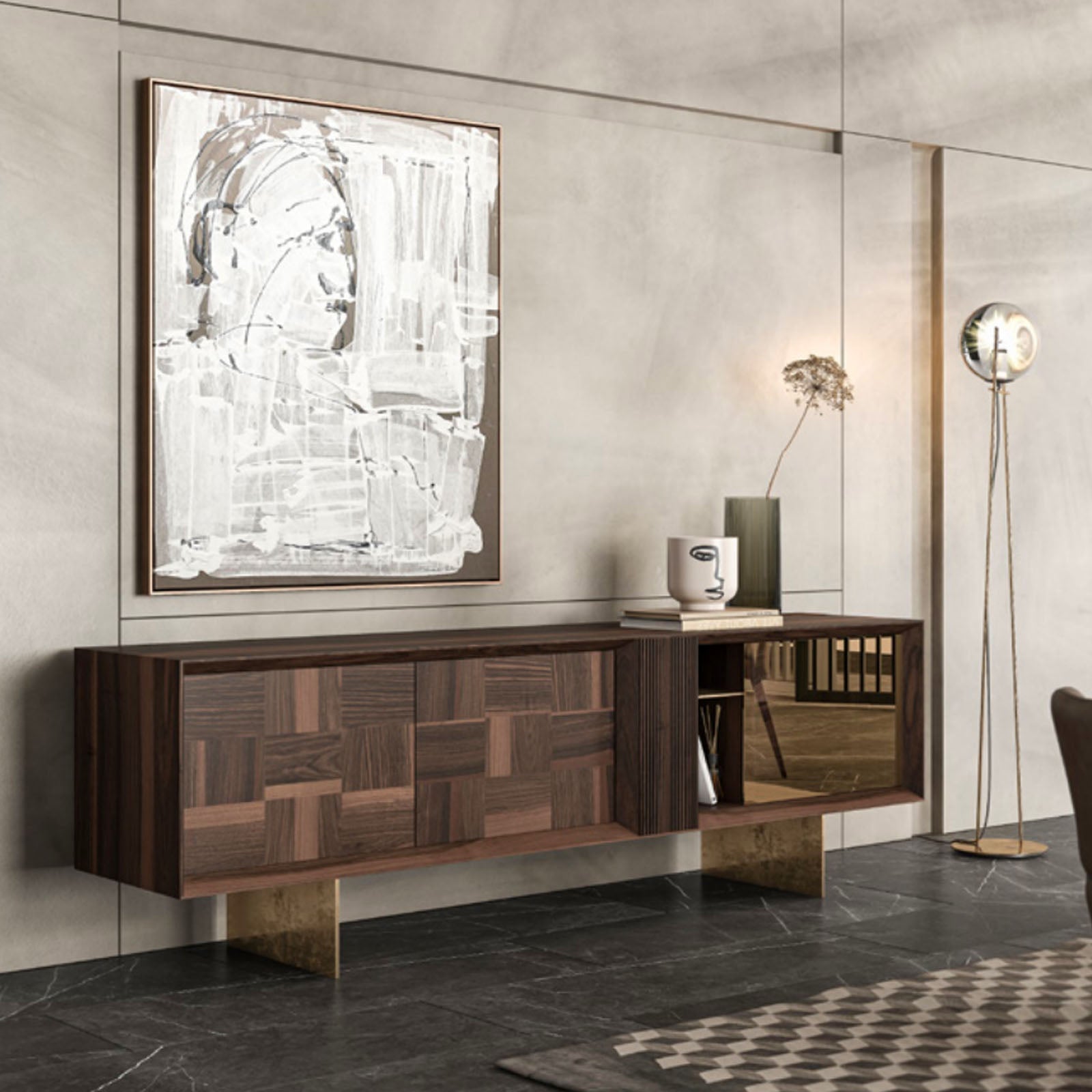Display Item - Heritage Side-Board Herit008-SideboardYAS -  DISPLAY ITEM - ebarza Furniture UAE | Shop Modern Furniture in Abu Dhabi & Dubai - مفروشات ايبازرا في الامارات | تسوق اثاث عصري وديكورات مميزة في دبي وابوظبي