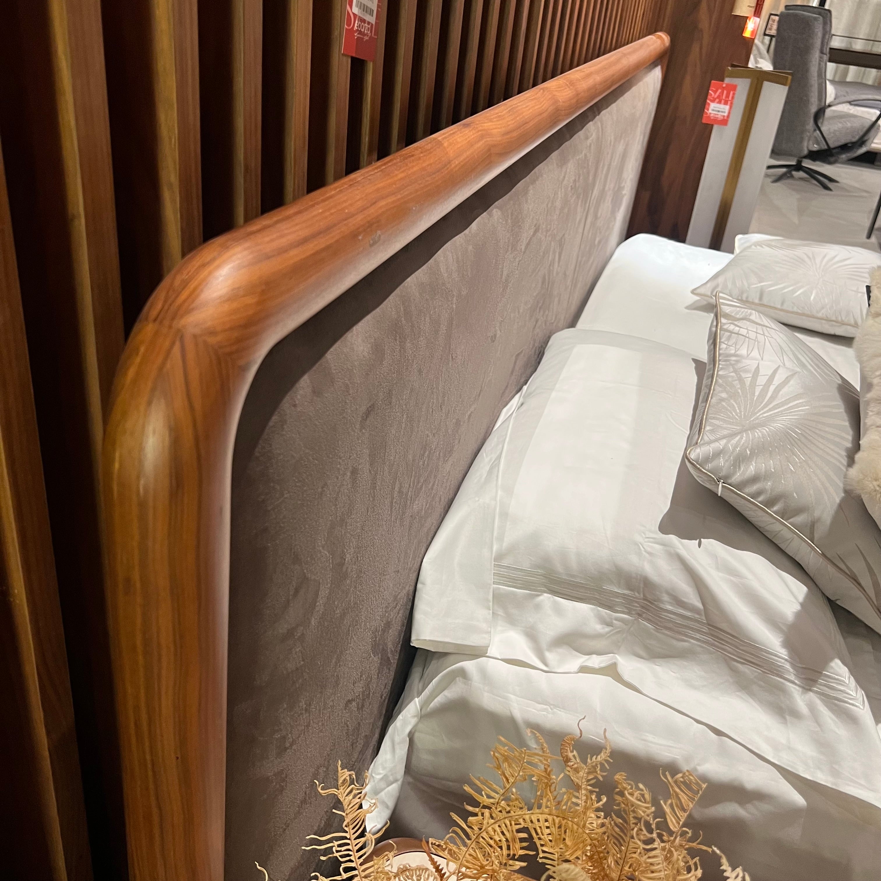 Display image of Nakheel Icon Bedstead by HOMAGE KOLTUK, showcasing a modern bed frame with a sleek design.